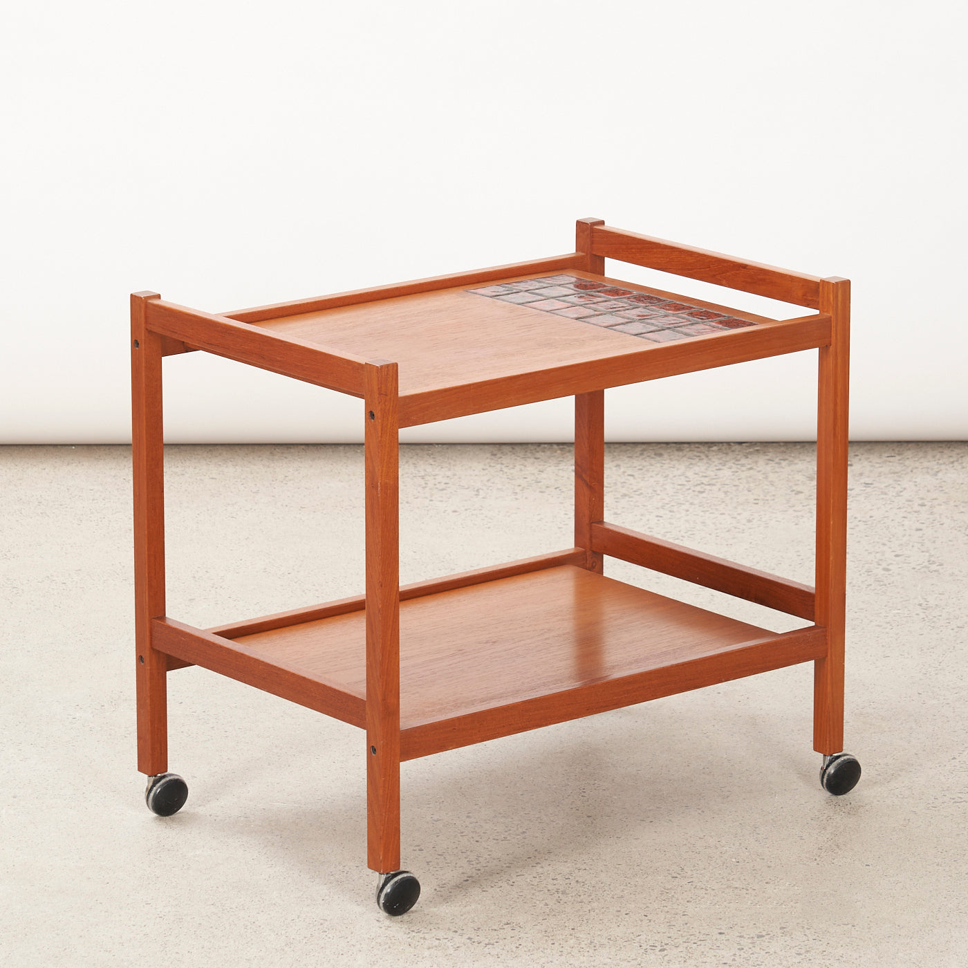 Teak Tile Top Bar Cart, Denmark