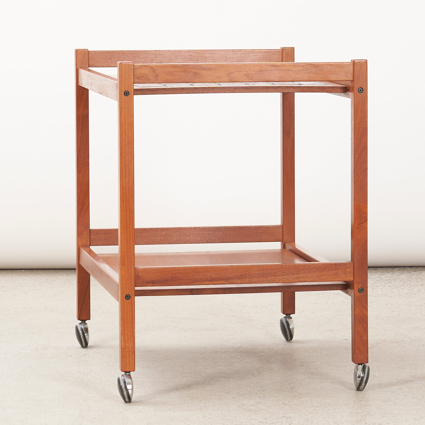 Teak Tile Top Bar Cart, Denmark