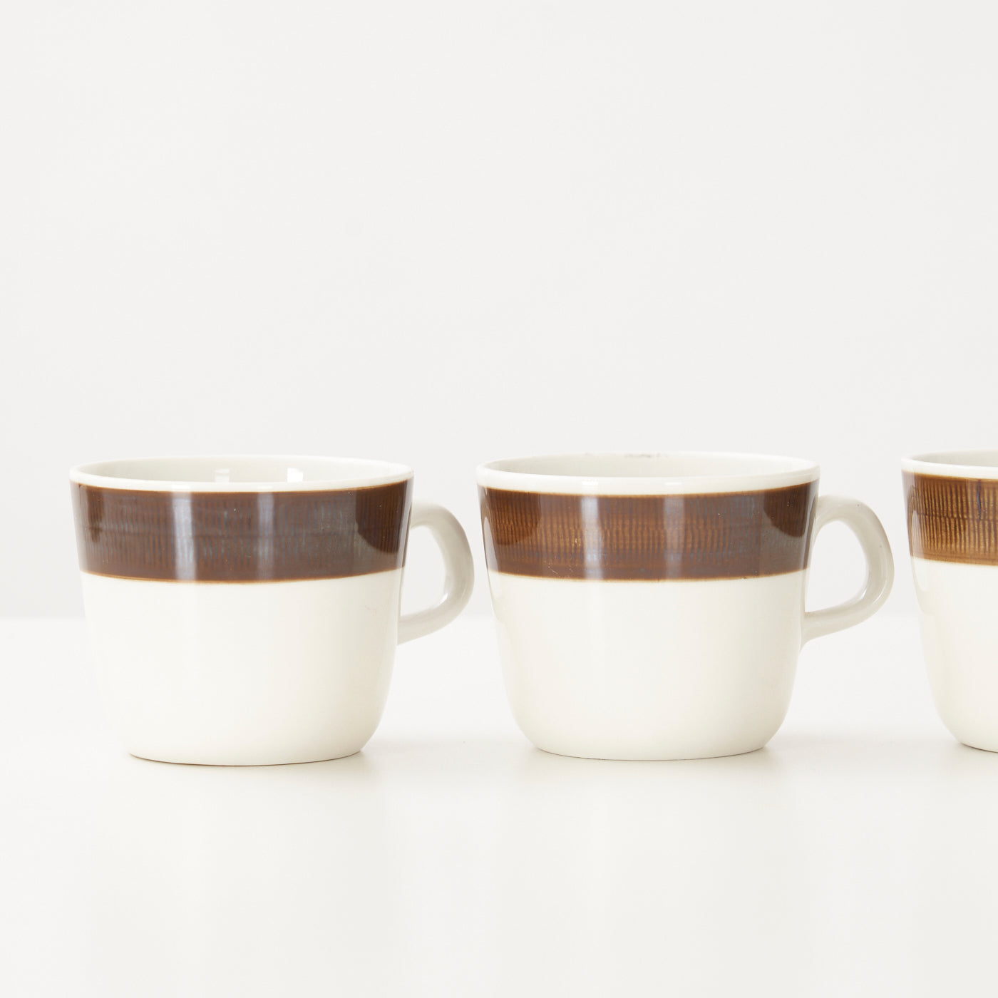 Set of 4 'Koka' Teacups & Saucers by Hertha Bengtson for Rörstrand, Sweden