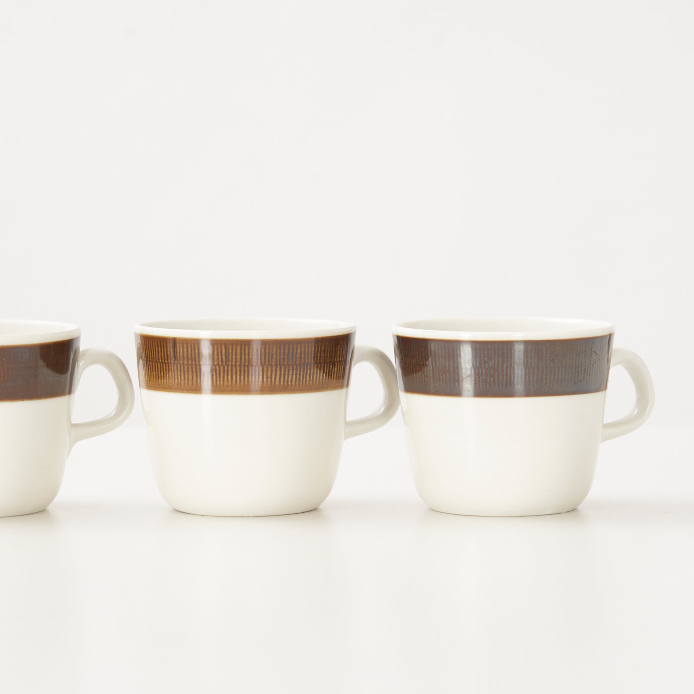 Set of 4 'Koka' Teacups & Saucers by Hertha Bengtson for Rörstrand, Sweden