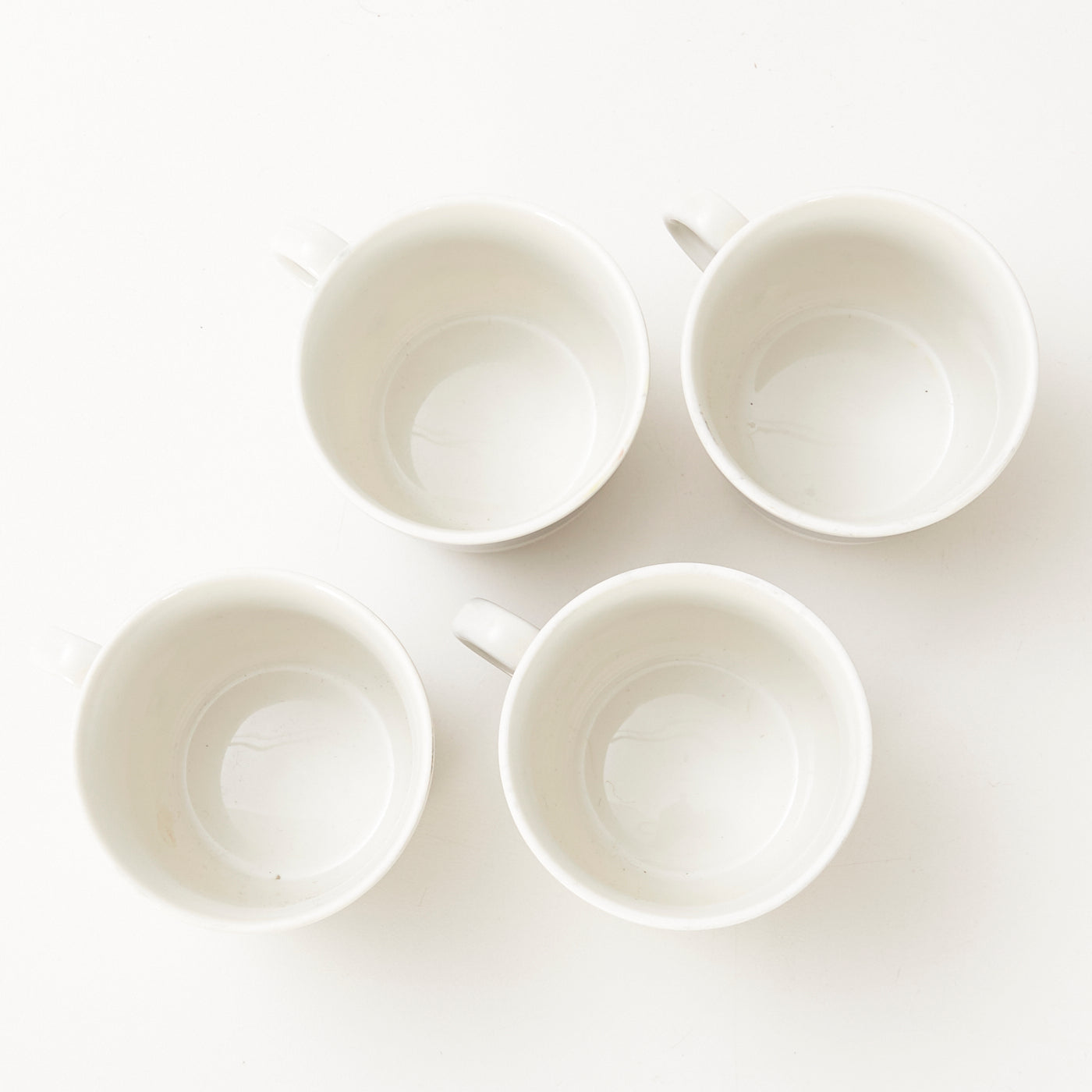 Set of 4 'Koka' Teacups & Saucers by Hertha Bengtson for Rörstrand, Sweden