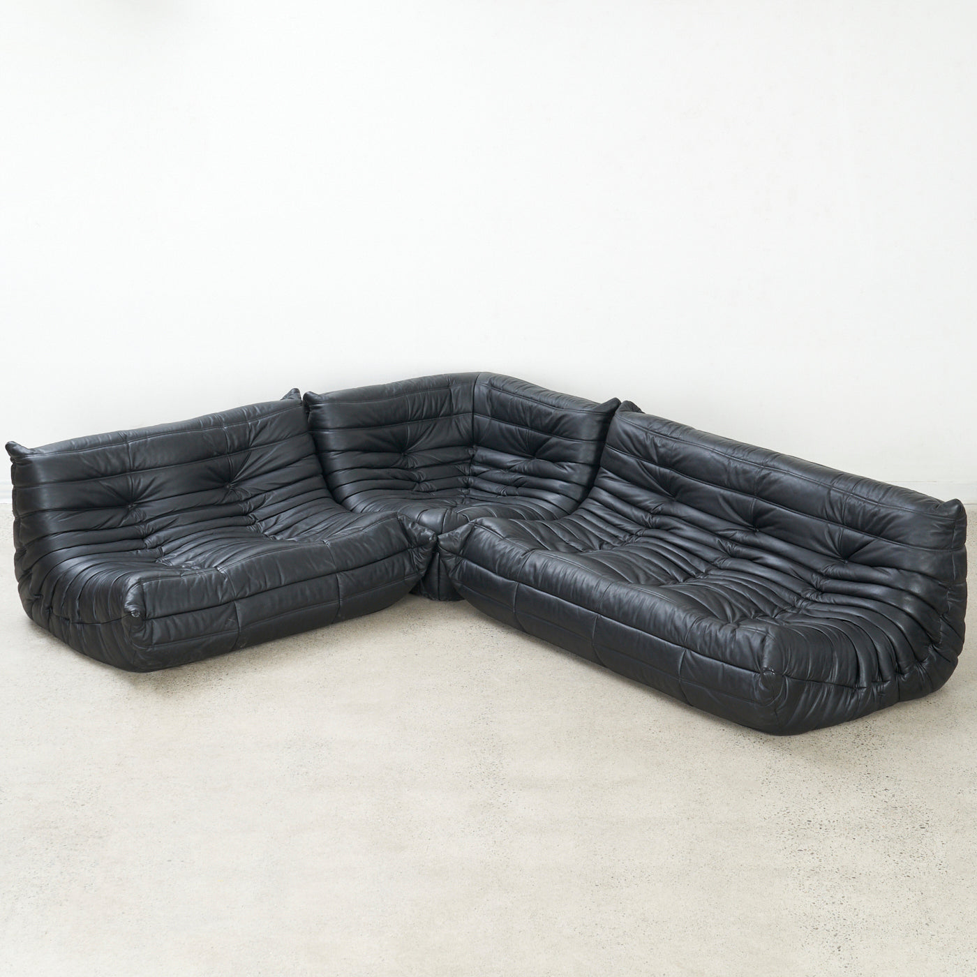 'TOGO' 3 Piece Sofa Set in by Michel Ducaroy for Ligne Roset, France