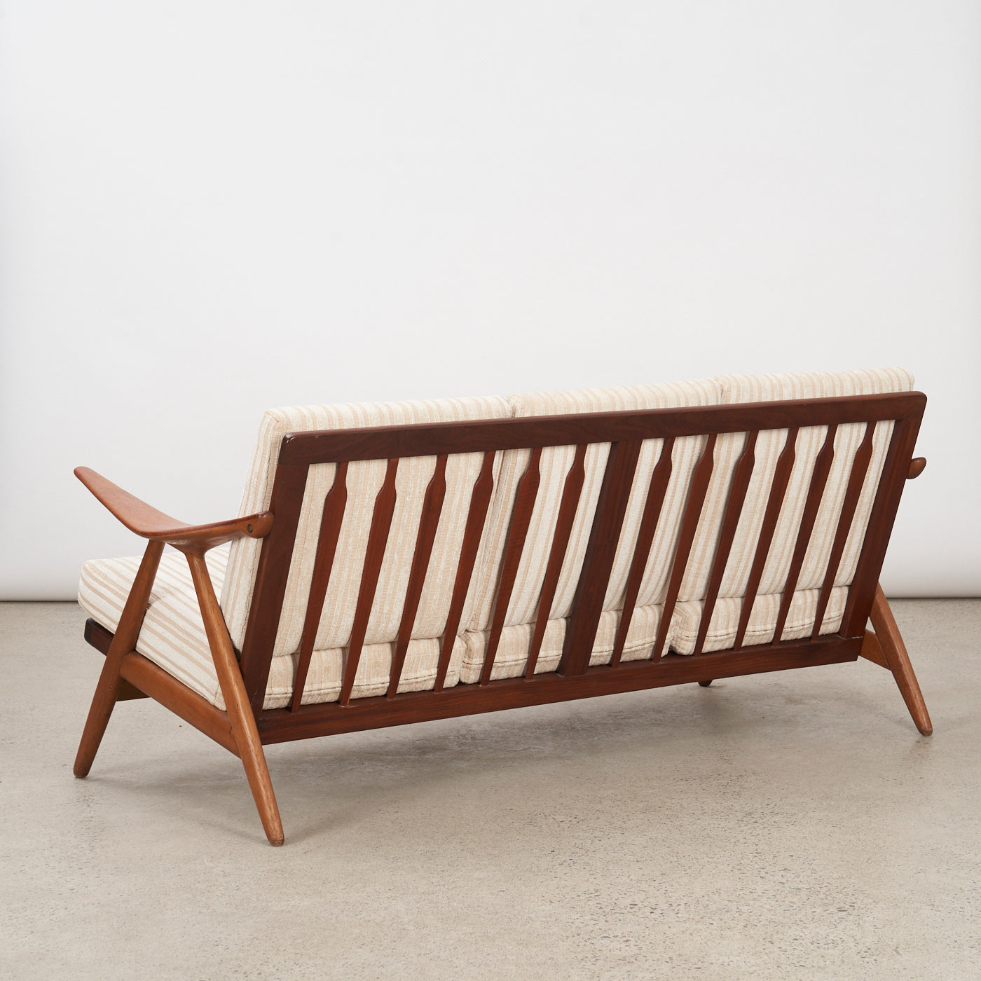 Oak & Teak 3 Seater Sofa by Arne Hovmand-Olsen for Komfort, Denmark