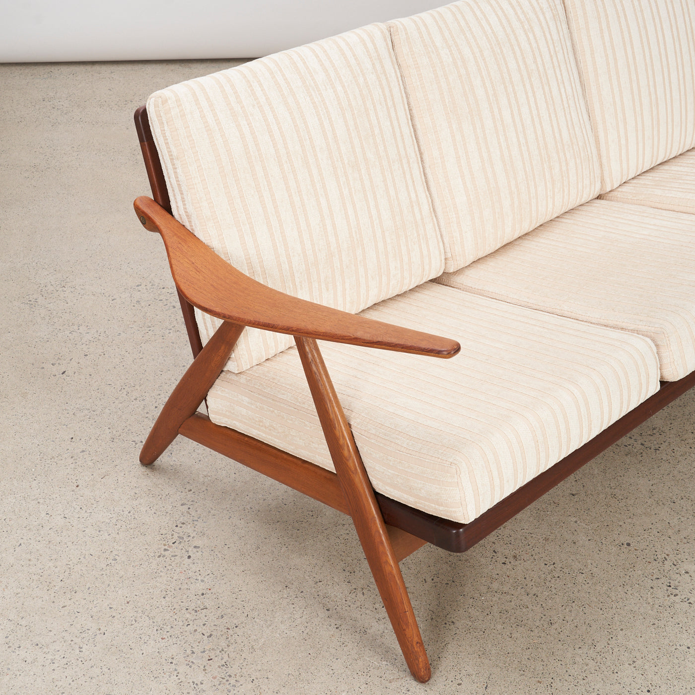 Oak & Teak 3 Seater Sofa by Arne Hovmand-Olsen for Komfort, Denmark