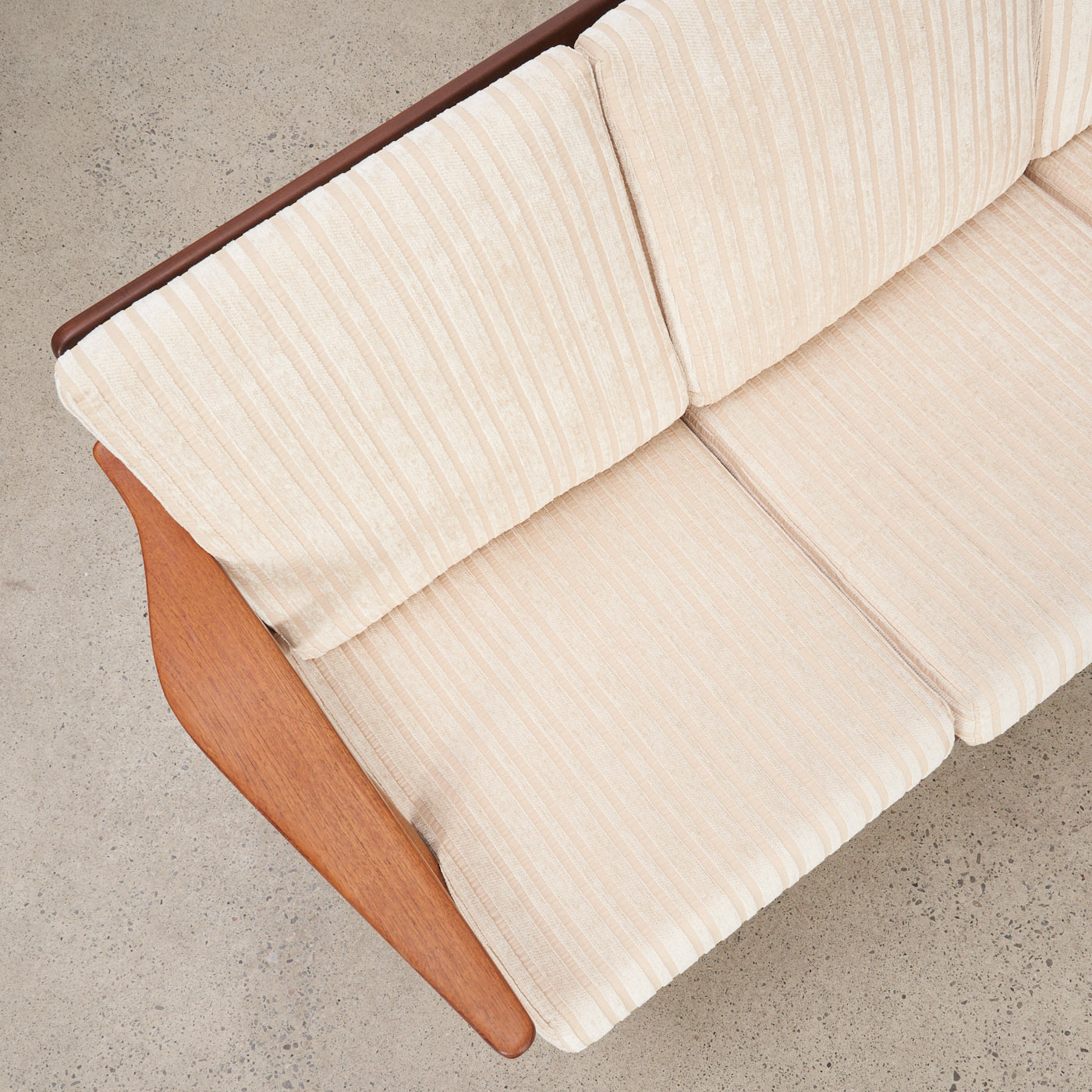 Oak & Teak 3 Seater Sofa by Arne Hovmand-Olsen for Komfort, Denmark