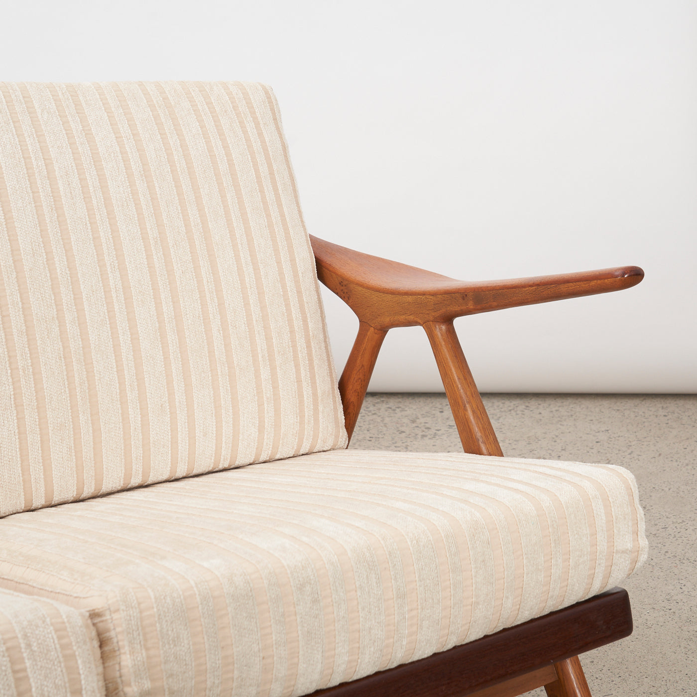 Oak & Teak 3 Seater Sofa by Arne Hovmand-Olsen for Komfort, Denmark