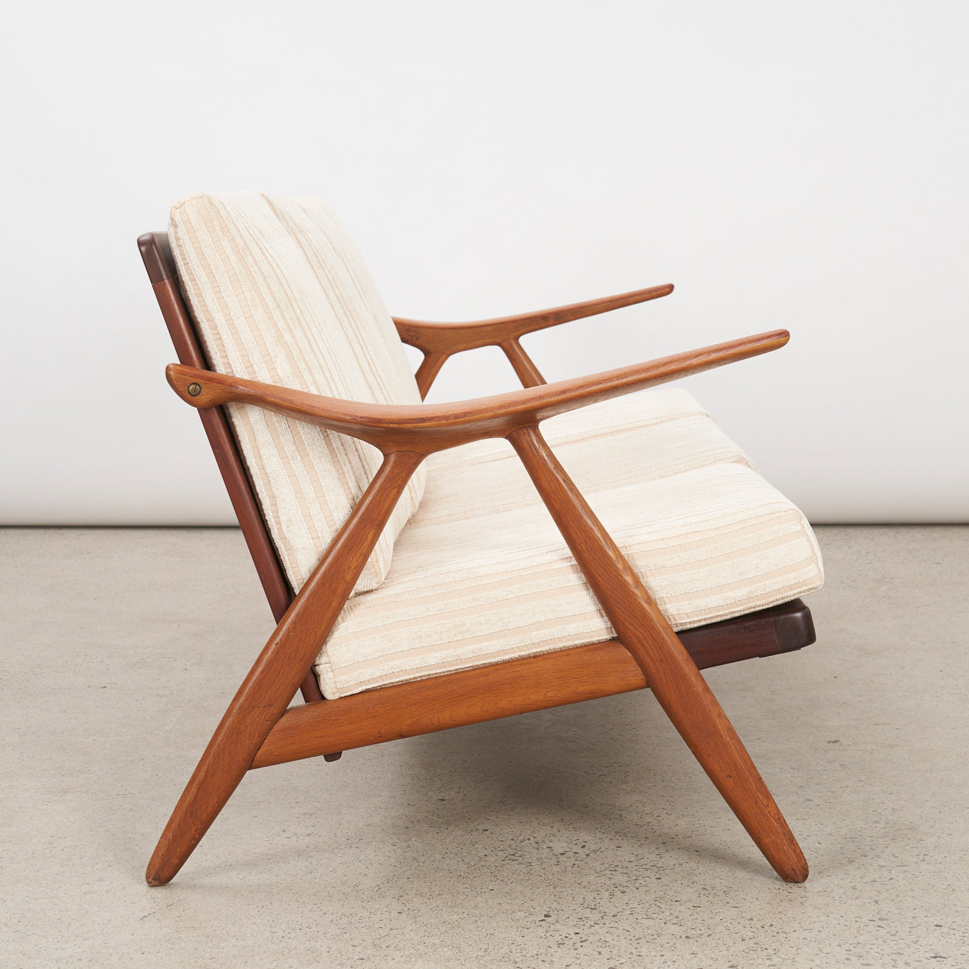 Oak & Teak 3 Seater Sofa by Arne Hovmand-Olsen for Komfort, Denmark