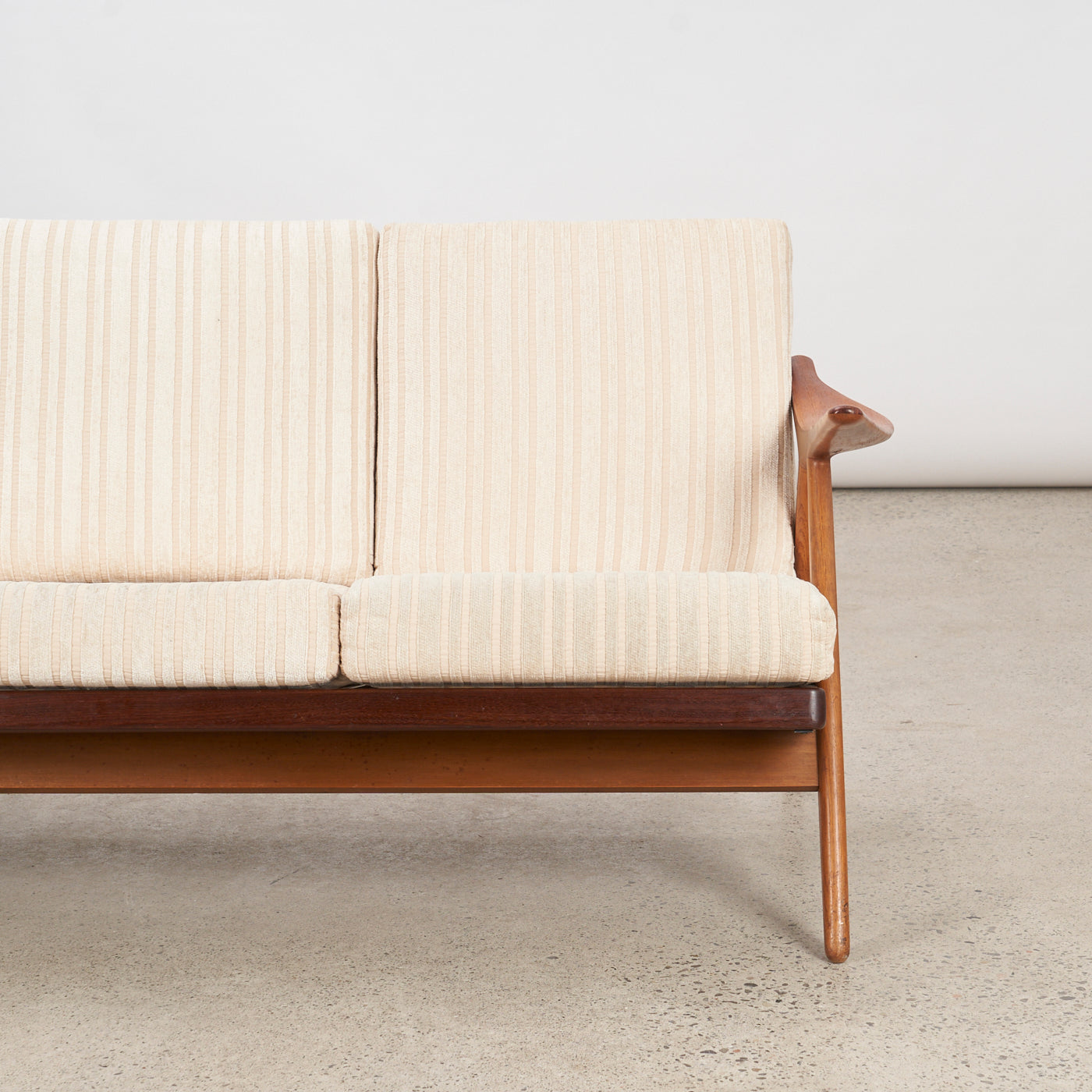Oak & Teak 3 Seater Sofa by Arne Hovmand-Olsen for Komfort, Denmark