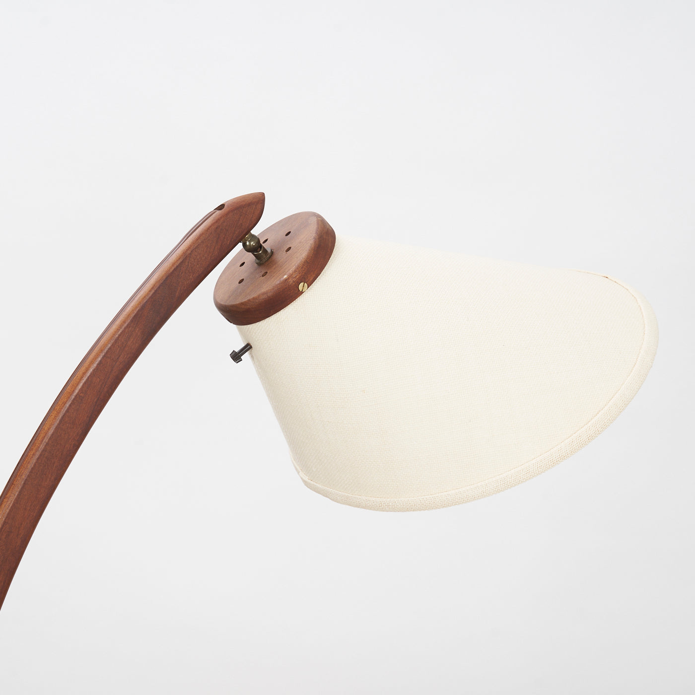 Teak Tripod Arc Lamp