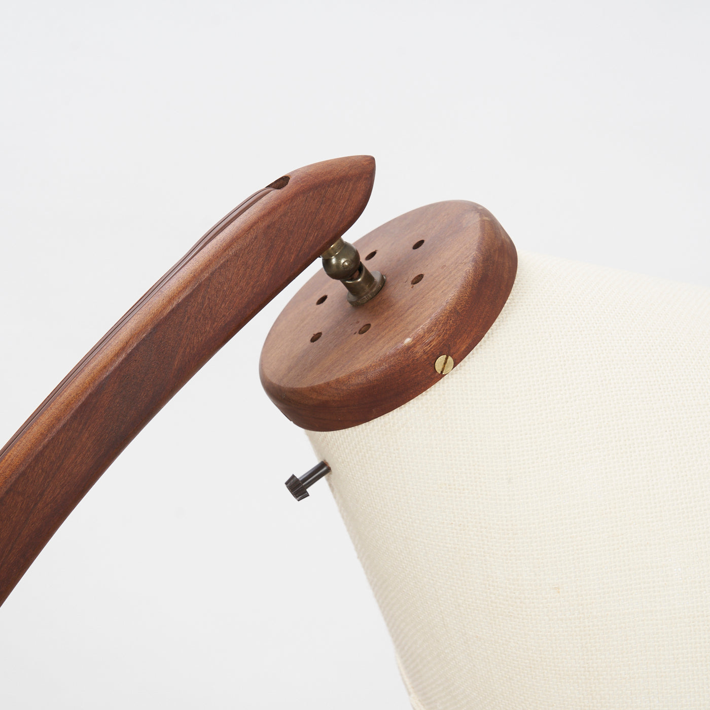 Teak Tripod Arc Lamp