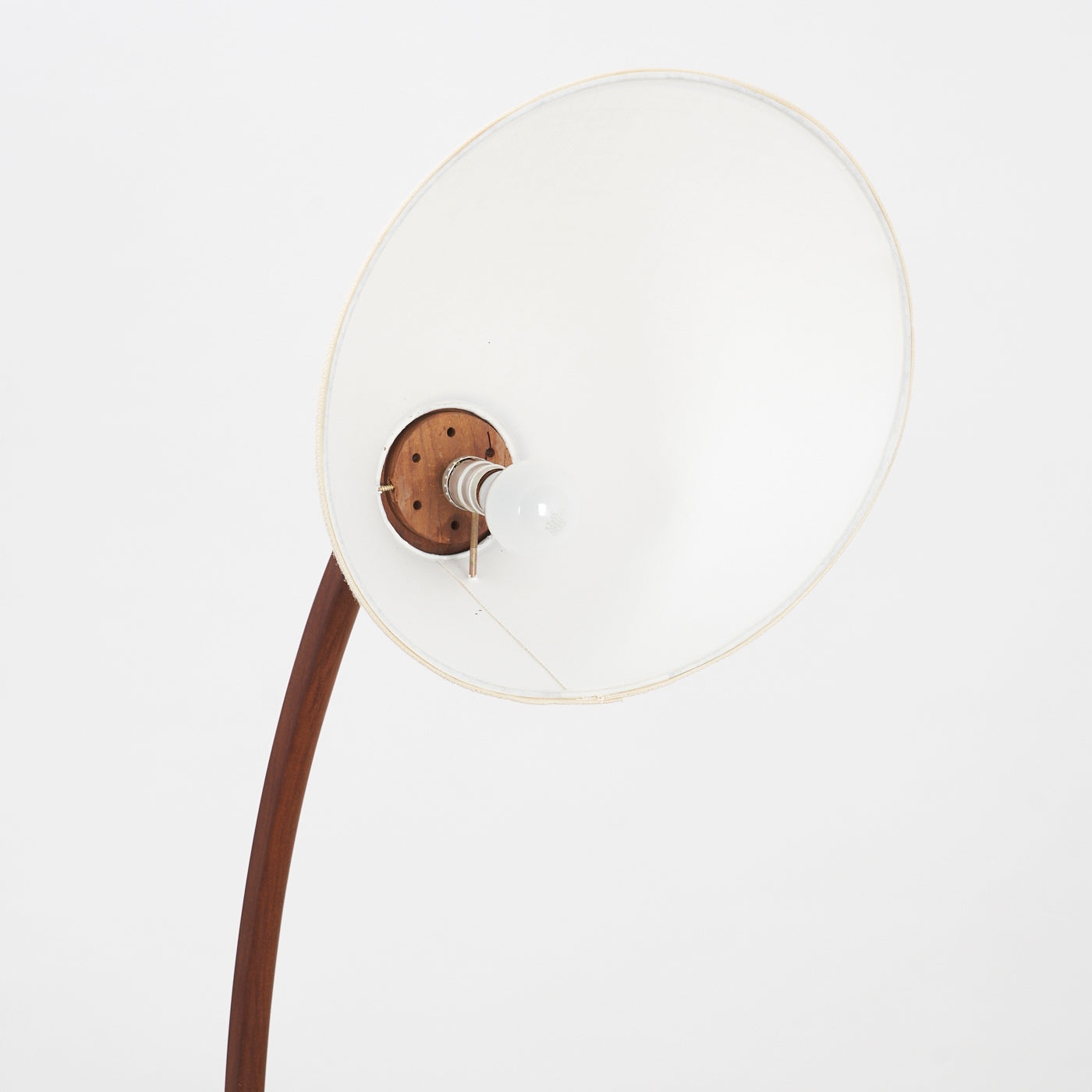 Teak Tripod Arc Lamp