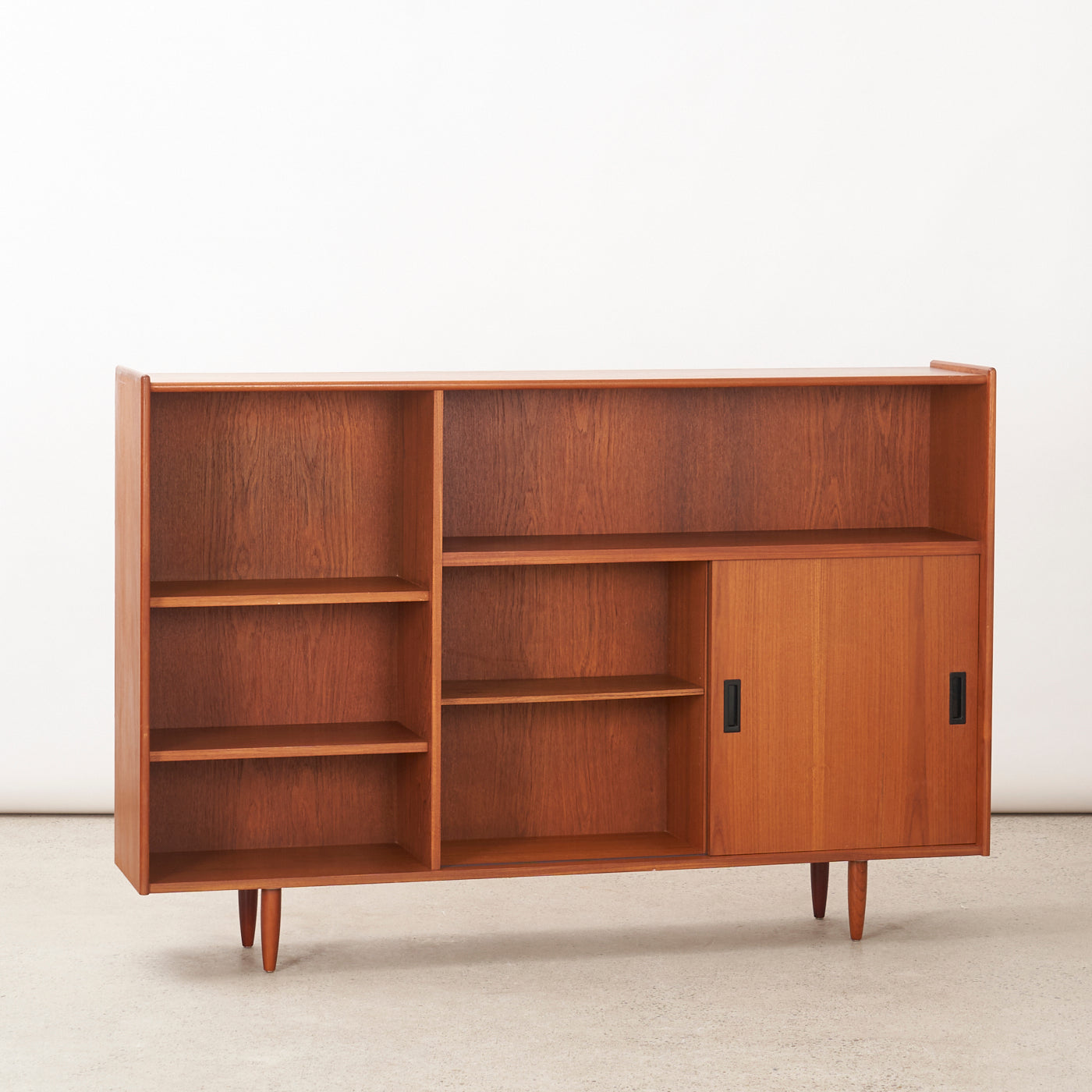 Teak Bookcase w/ Cabinet