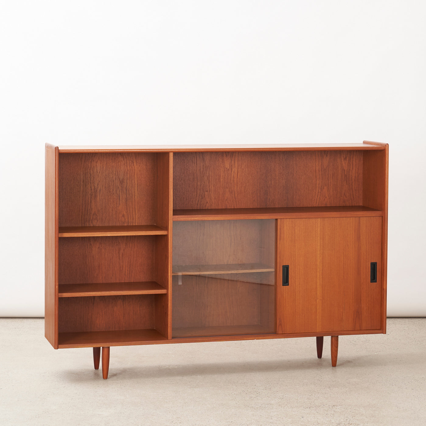 Teak Bookcase w/ Cabinet