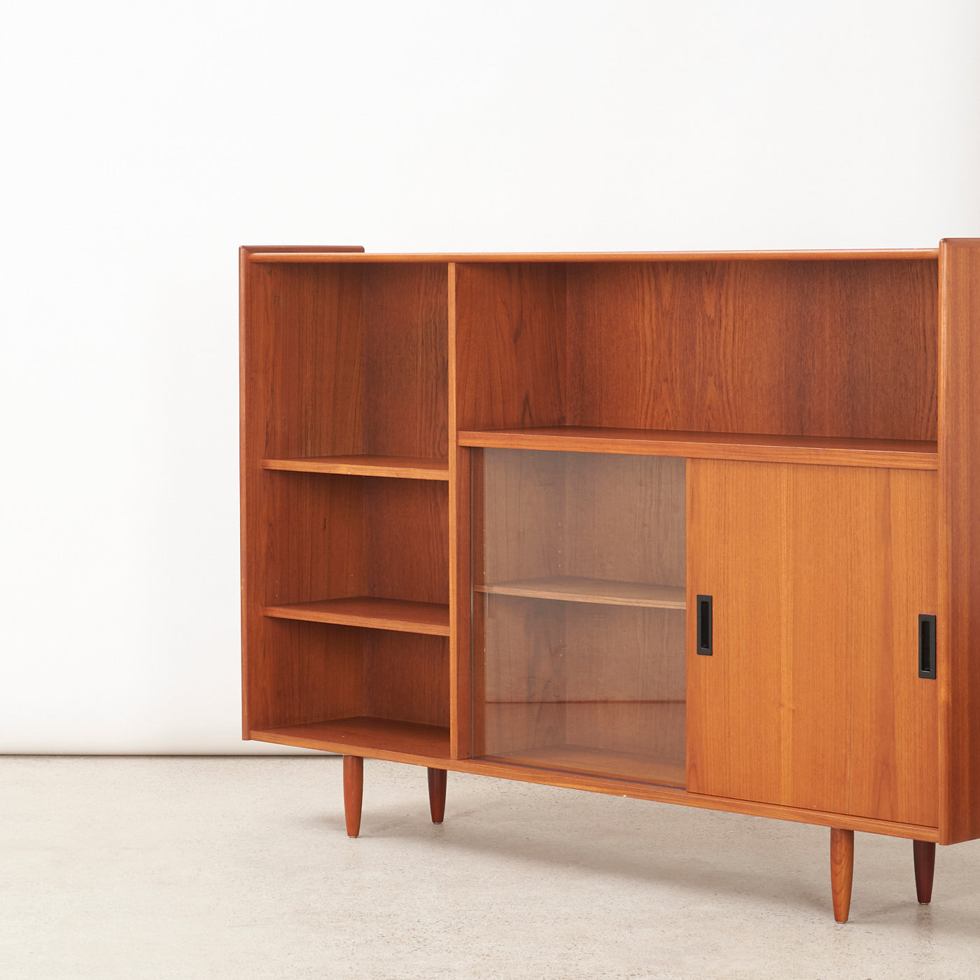 Teak Bookcase w/ Cabinet