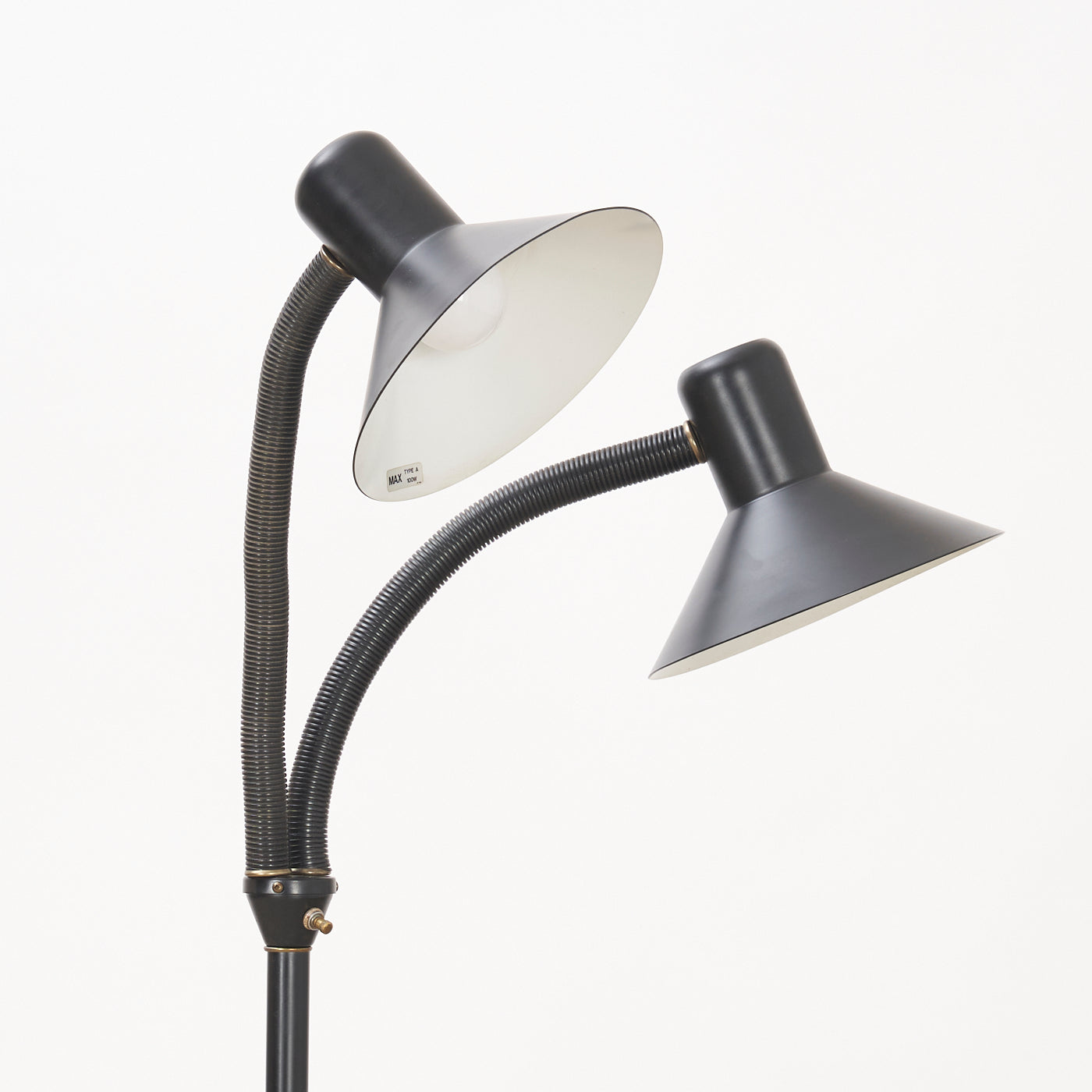 Double Headed Gooseneck Floor Lamp