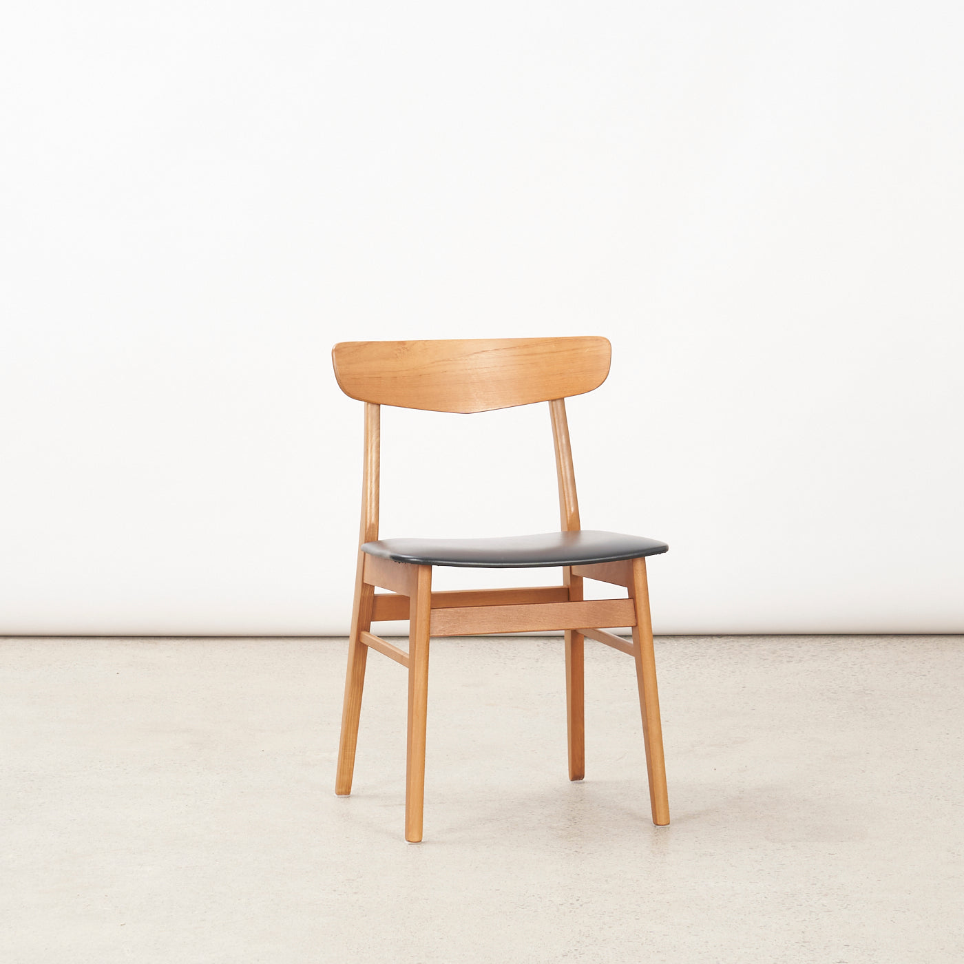 Single Teak & Beech Side Chair by Farstrup, Denmark