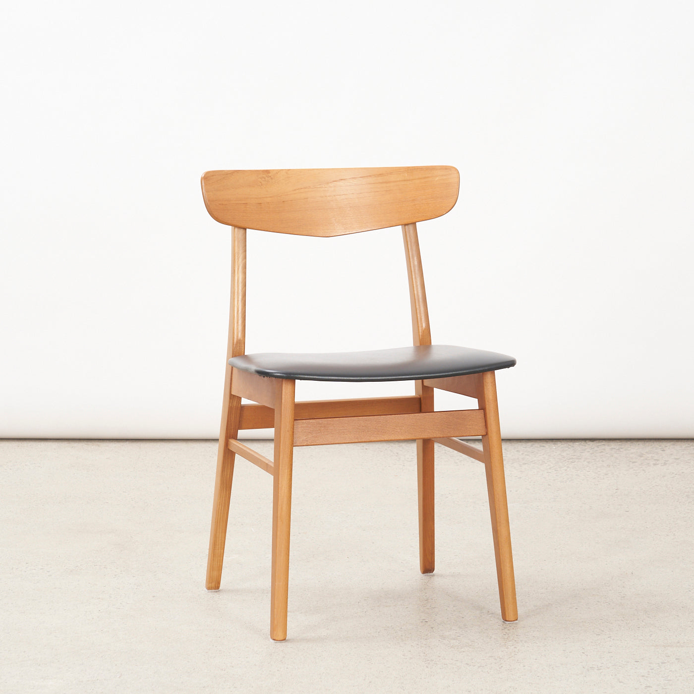 Single Teak & Beech Side Chair by Farstrup, Denmark