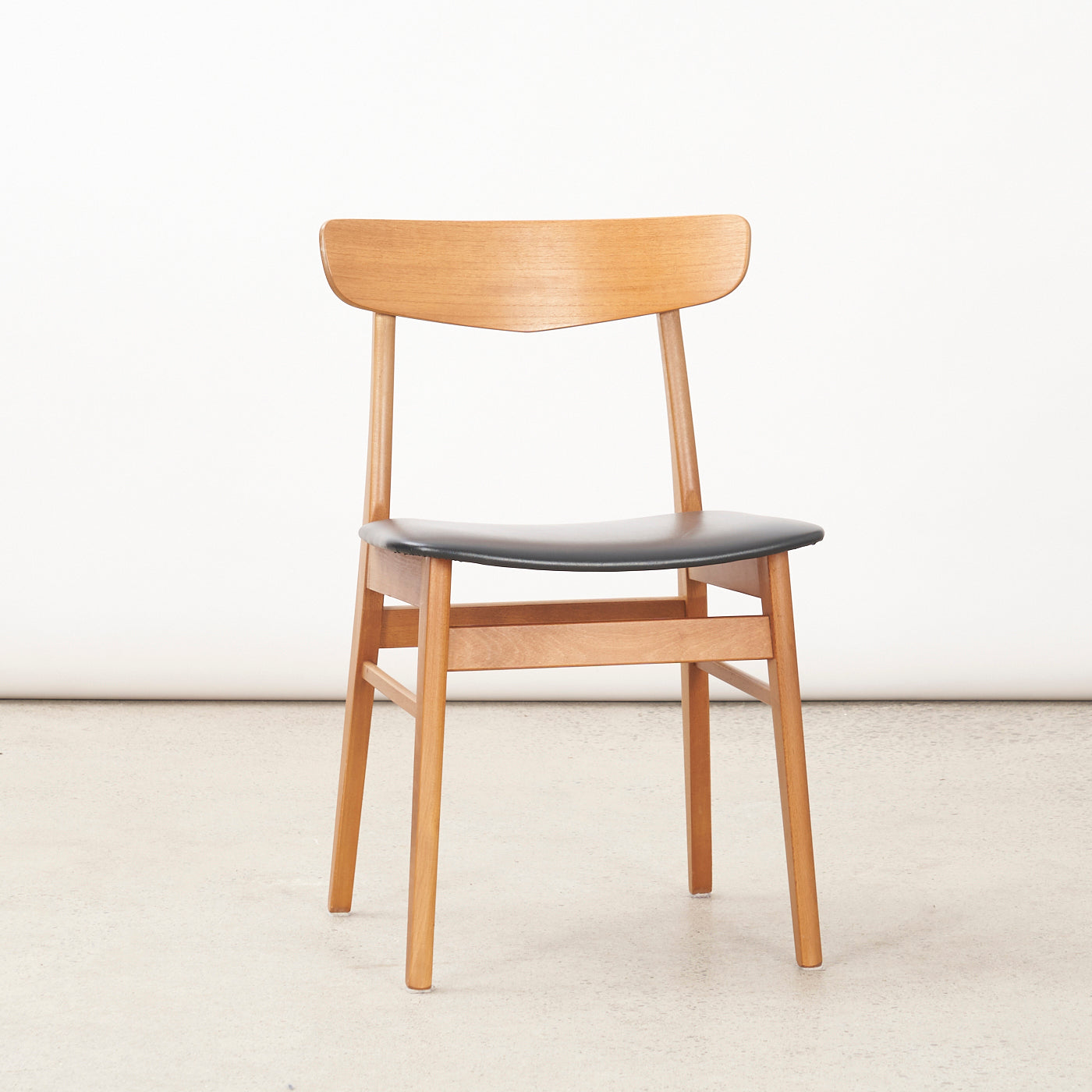 Single Teak & Beech Side Chair by Farstrup, Denmark
