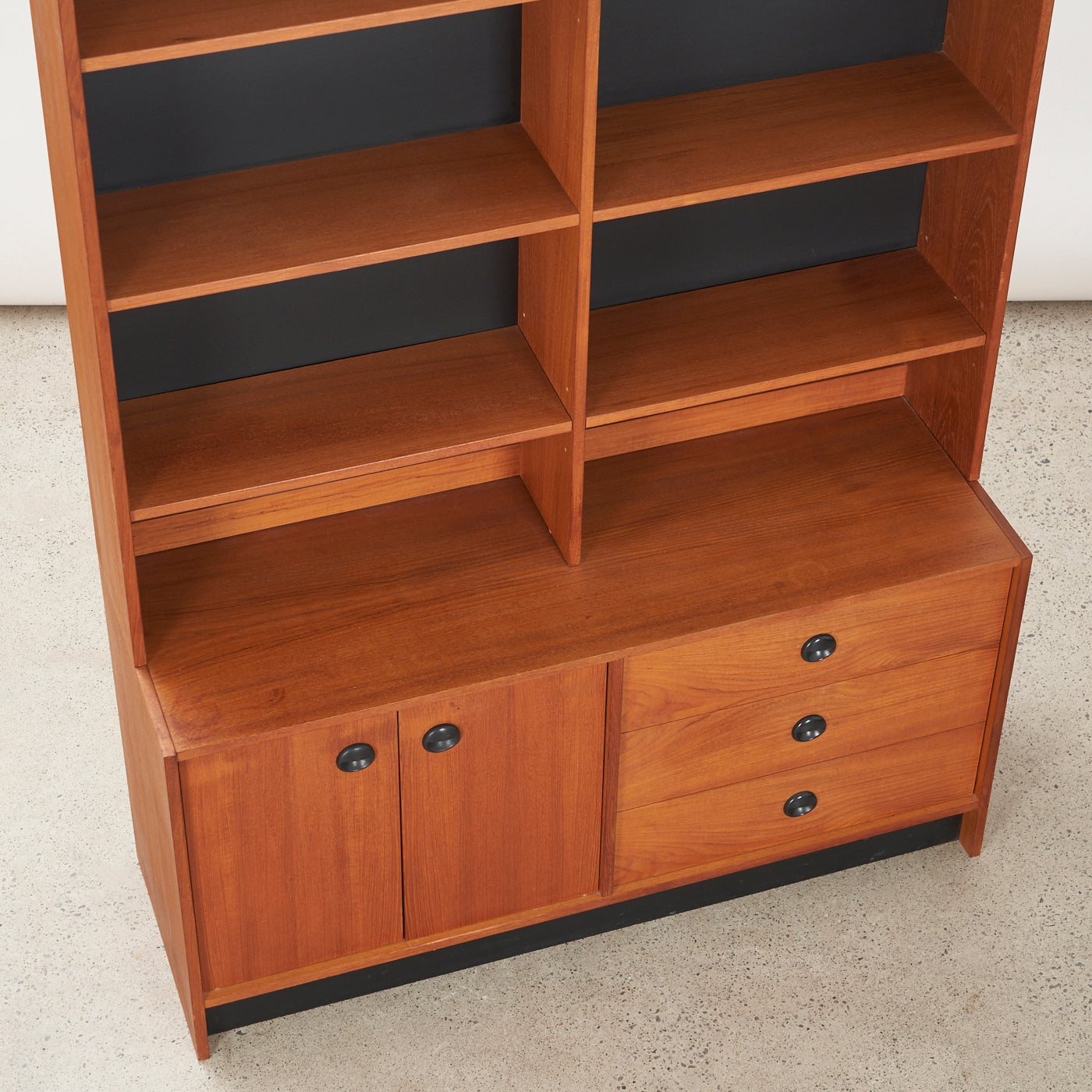 Teak Bookcase w/ Cabinet