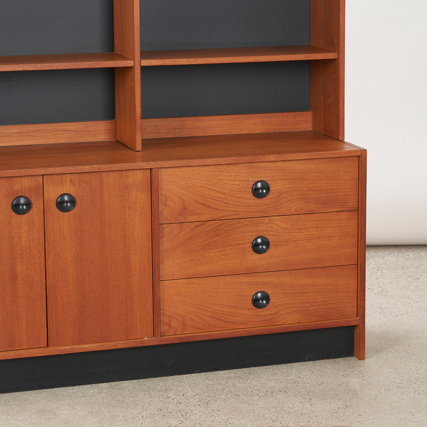 Teak Bookcase w/ Cabinet