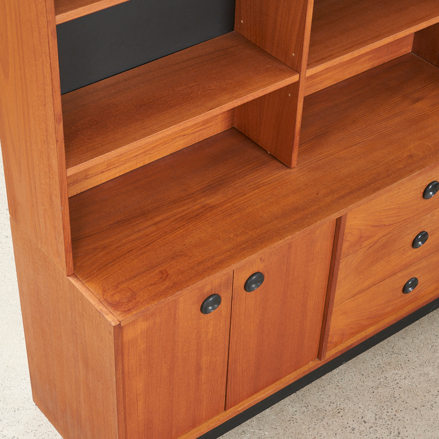 Teak Bookcase w/ Cabinet