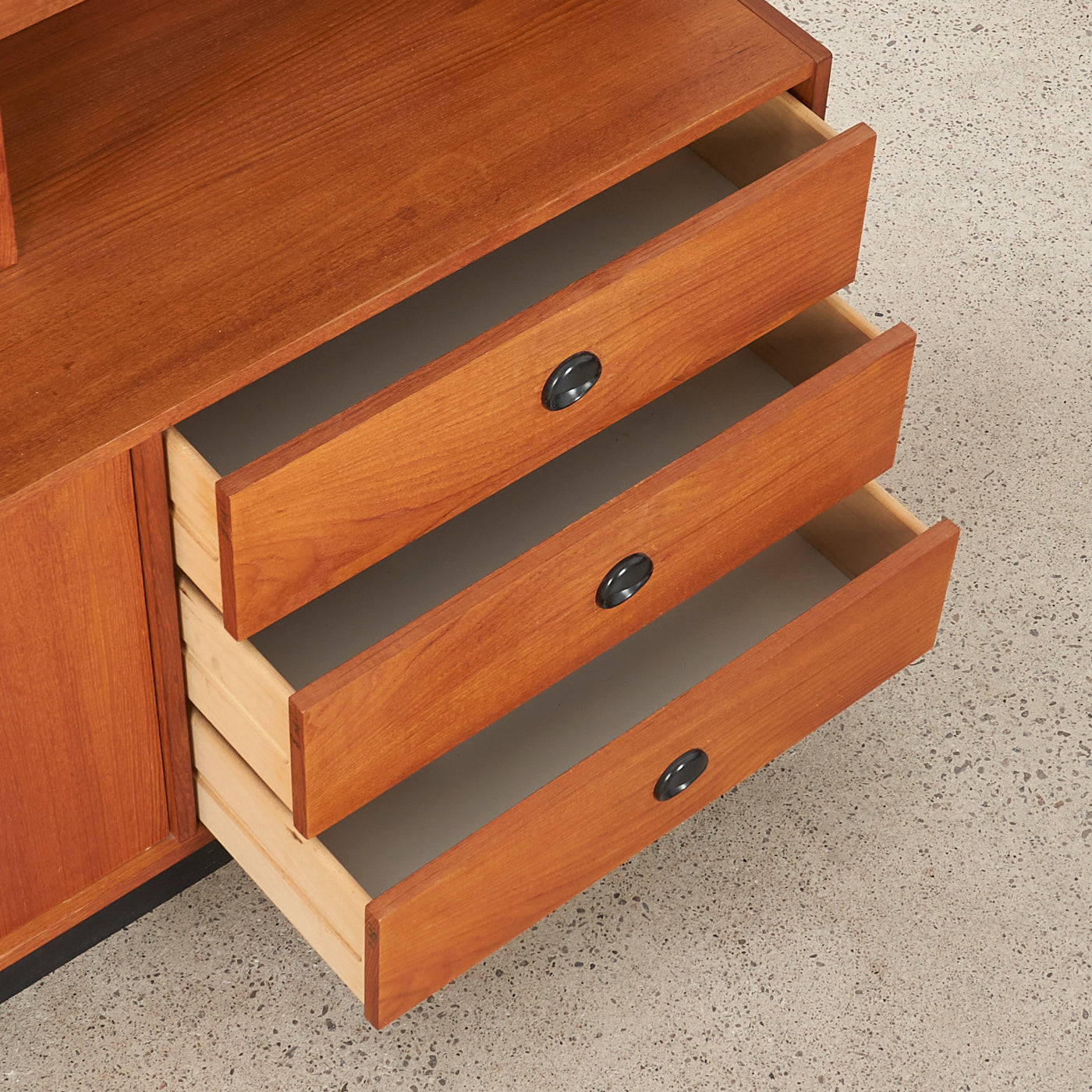 Teak Bookcase w/ Cabinet