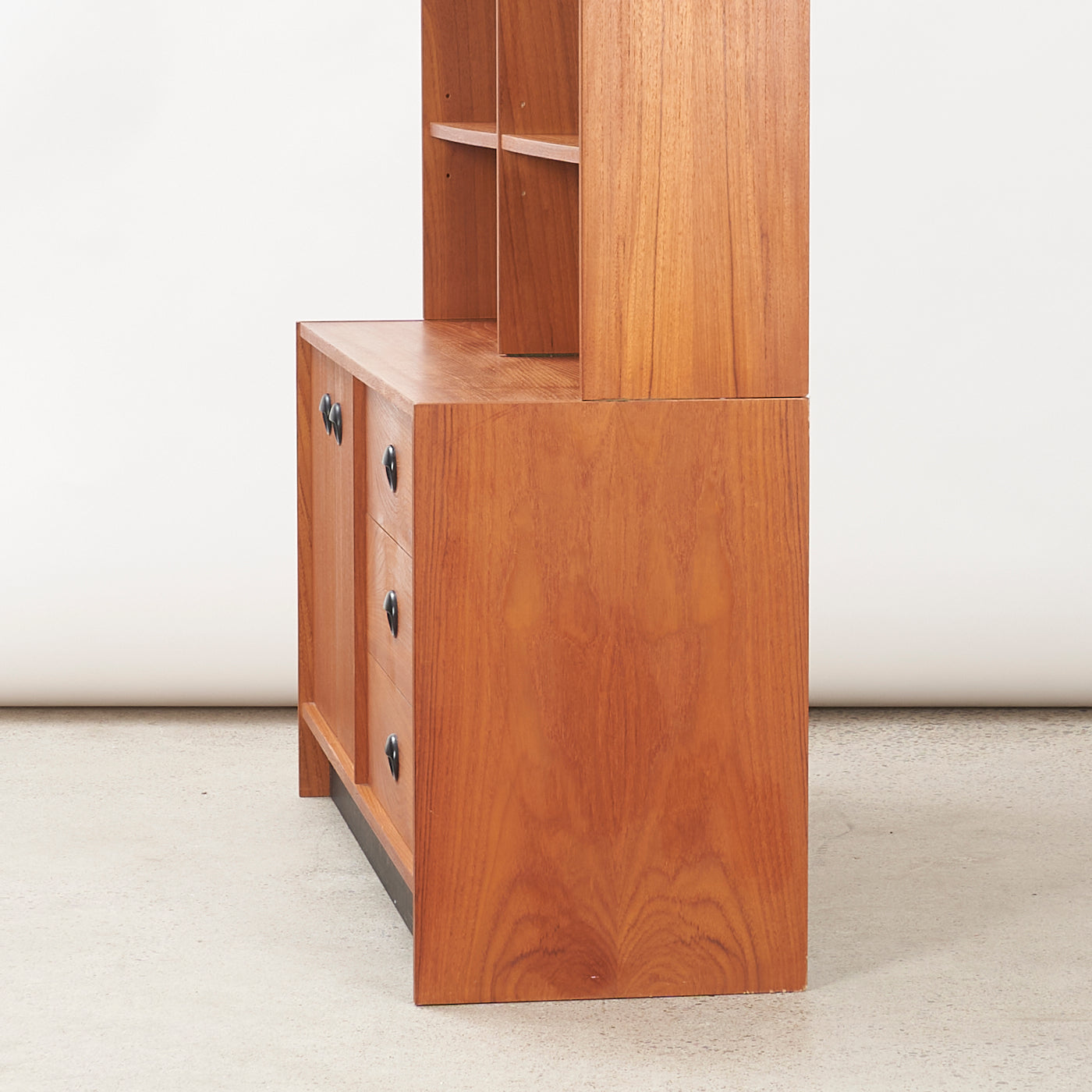 Teak Bookcase w/ Cabinet