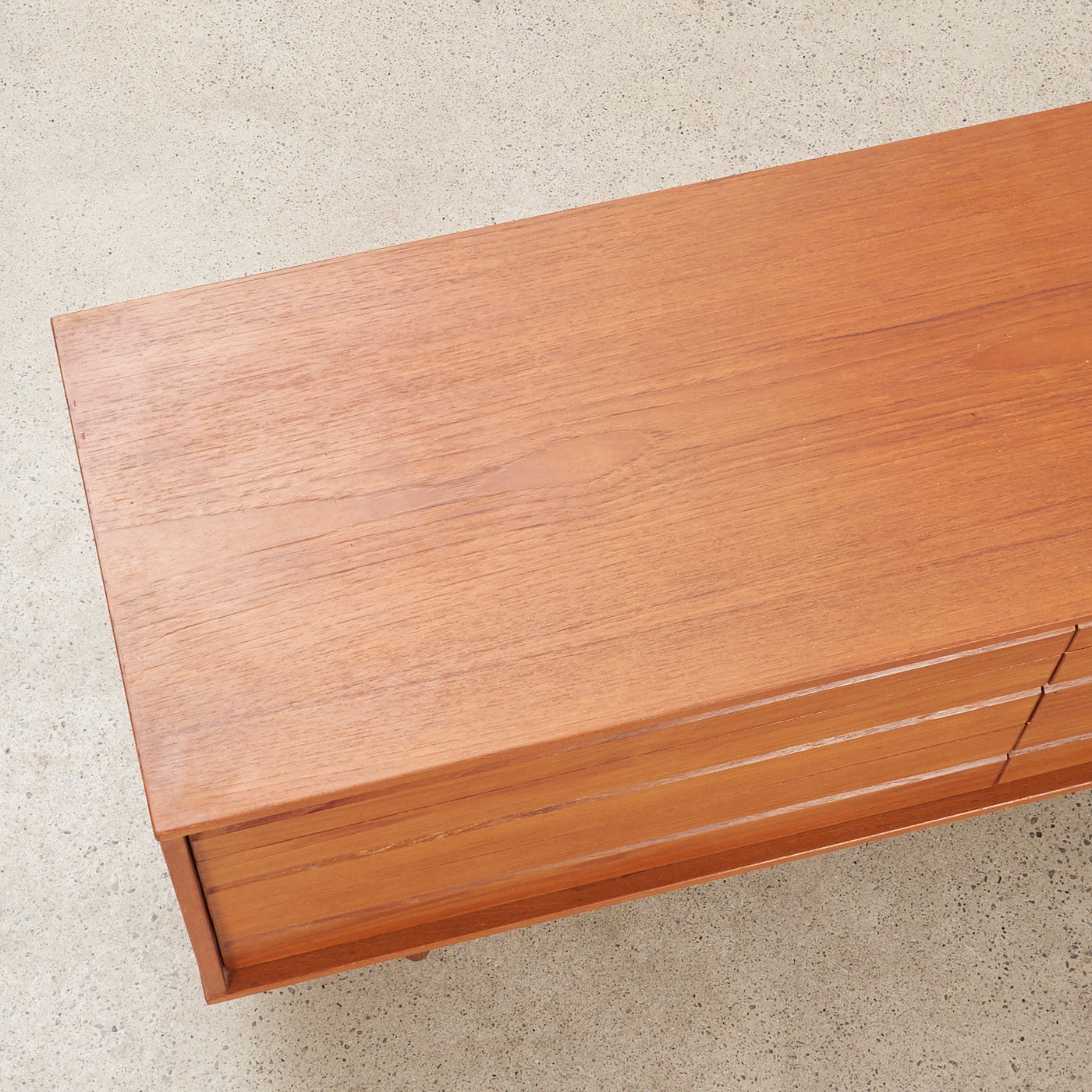 Teak 6 Drawer Dresser