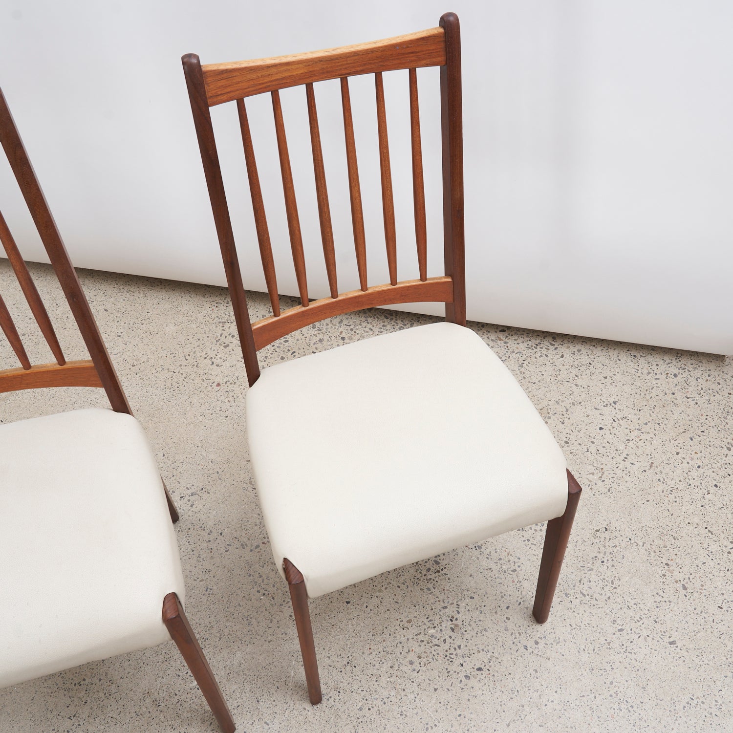 Set of 6 Teak & Leather Dining Chairs by Arne Hovmand Olsen for Mogens Kold
