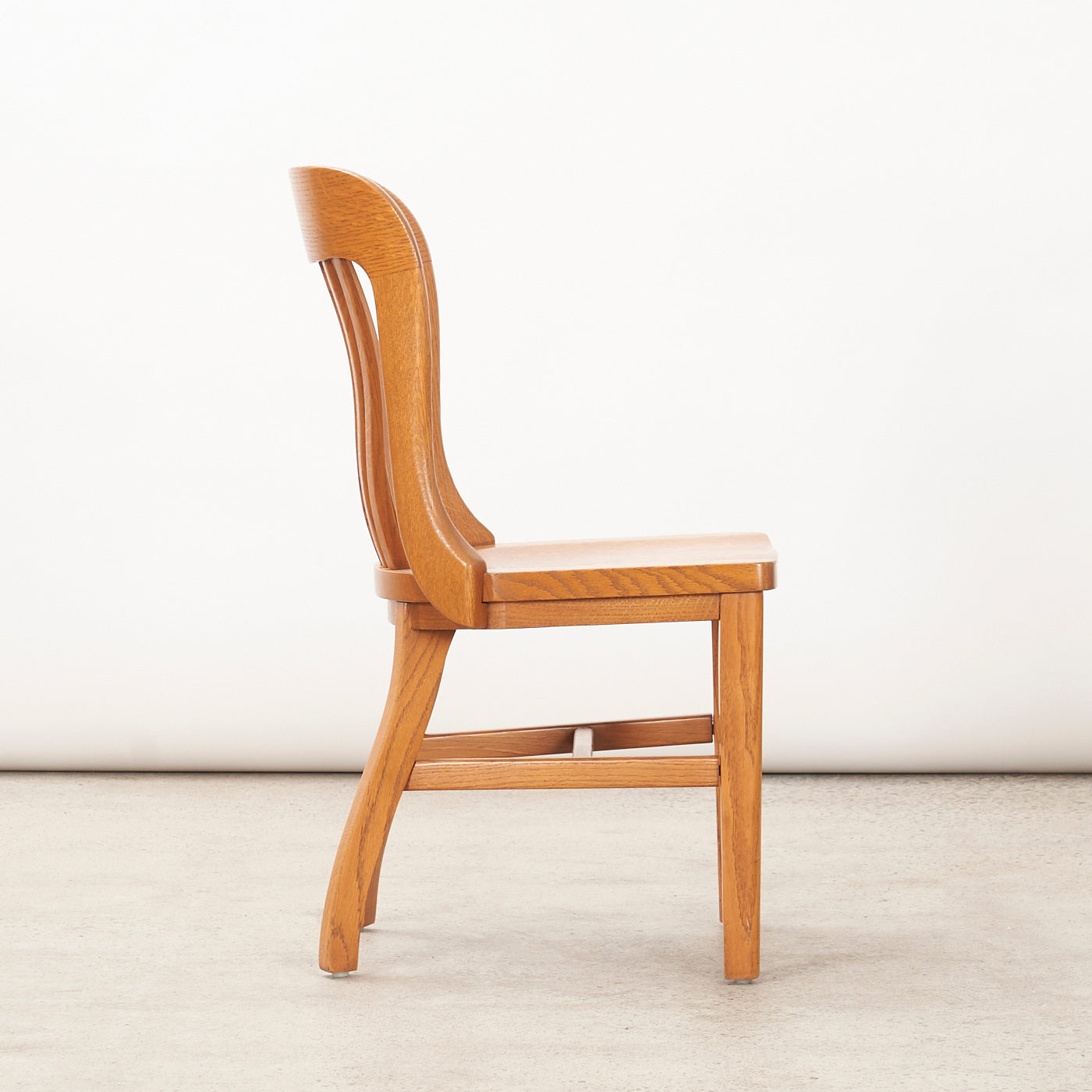 Set of 4 Solid Oak “Bankers” Chairs