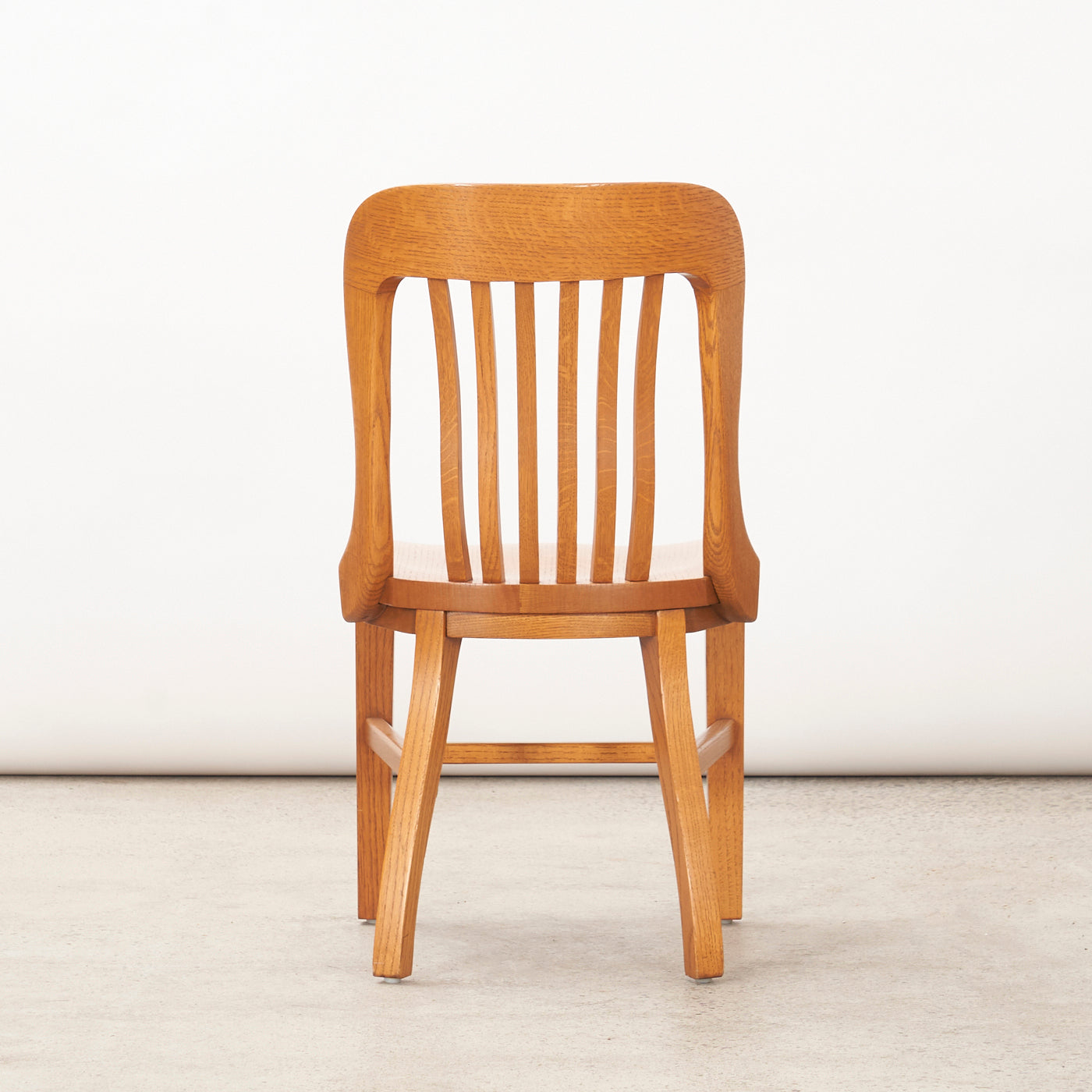 Set of 4 Solid Oak “Bankers” Chairs