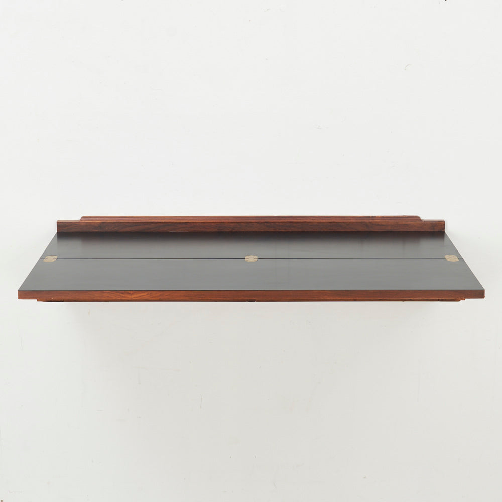 Wall-Mounted Rosewood Flip Top Desk by Arne Hovmand Olsen, Denmark