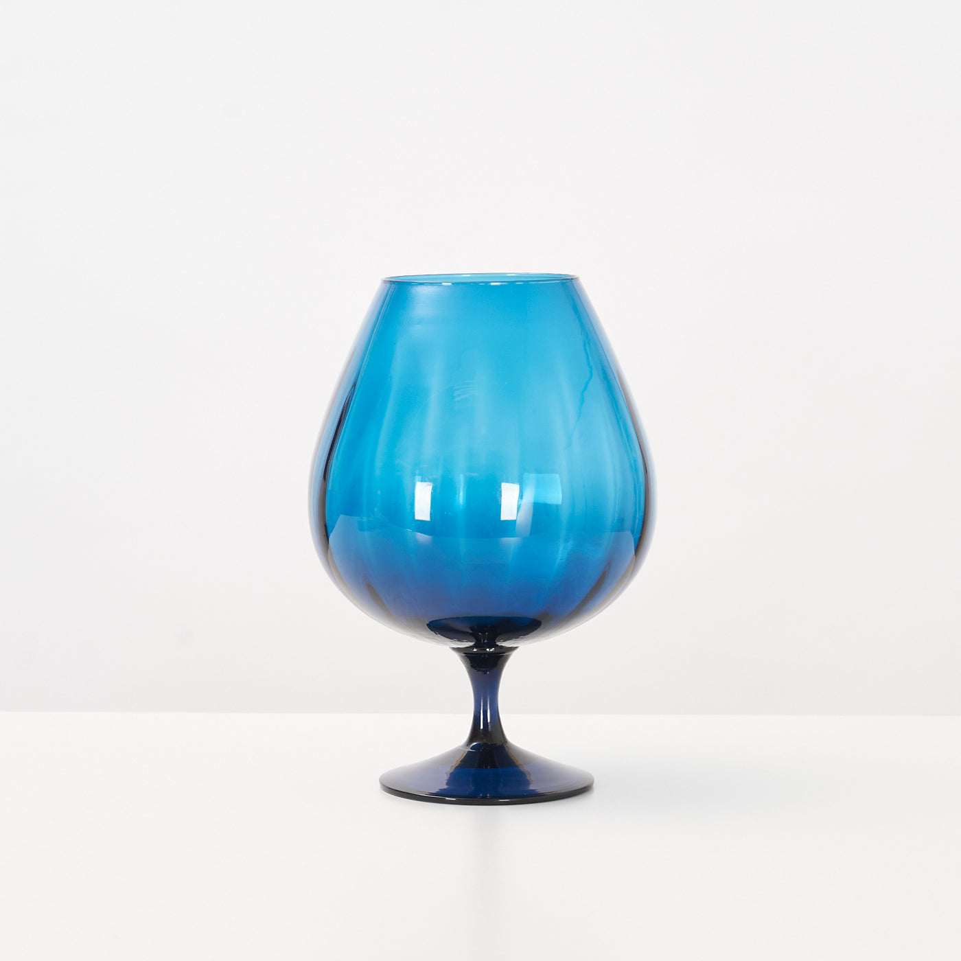 Large Brandy Glass Vase by Empoli, Italy