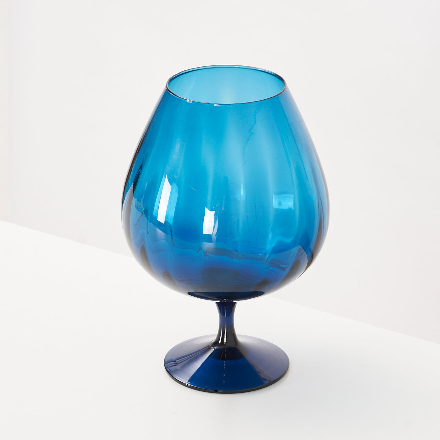 Large Brandy Glass Vase by Empoli, Italy