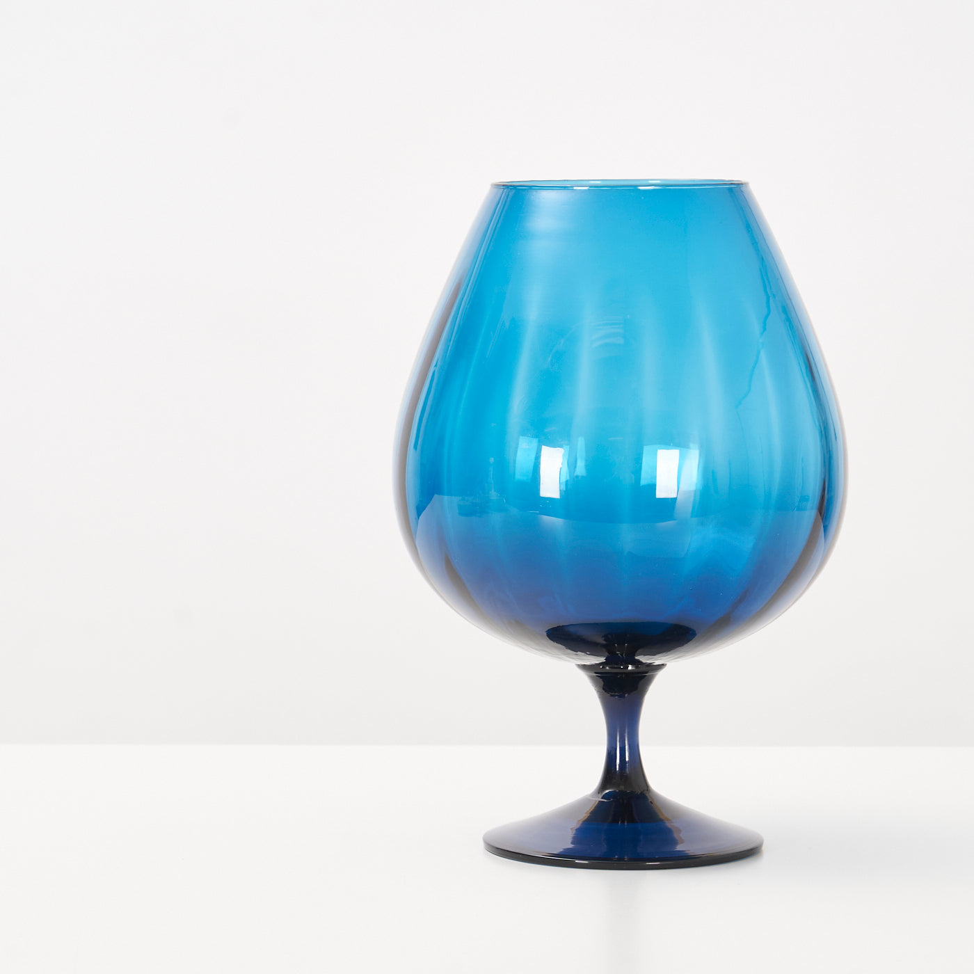 Large Brandy Glass Vase by Empoli, Italy