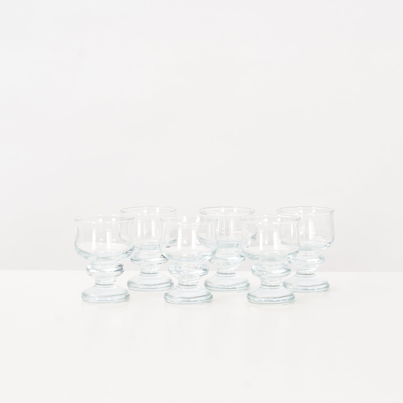 Set of 6 White Wine Glasses