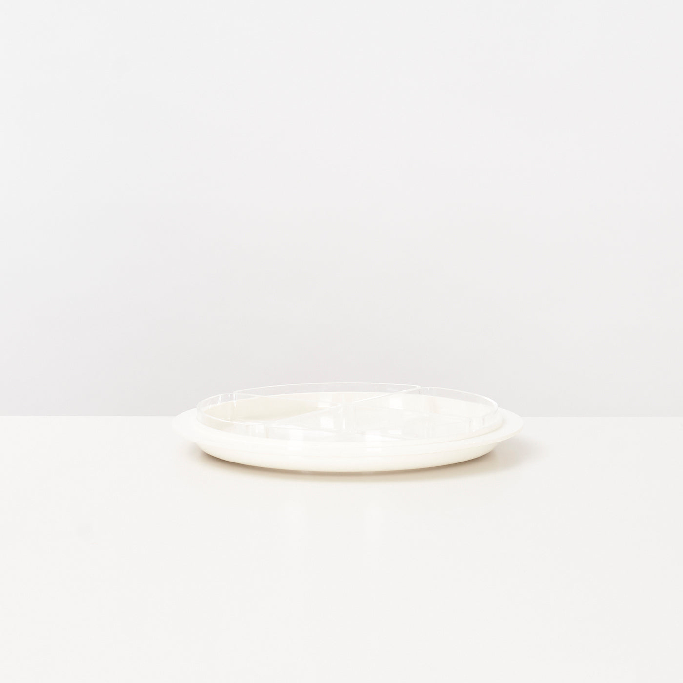White And Clear Plastic Divided Tray by André Morin