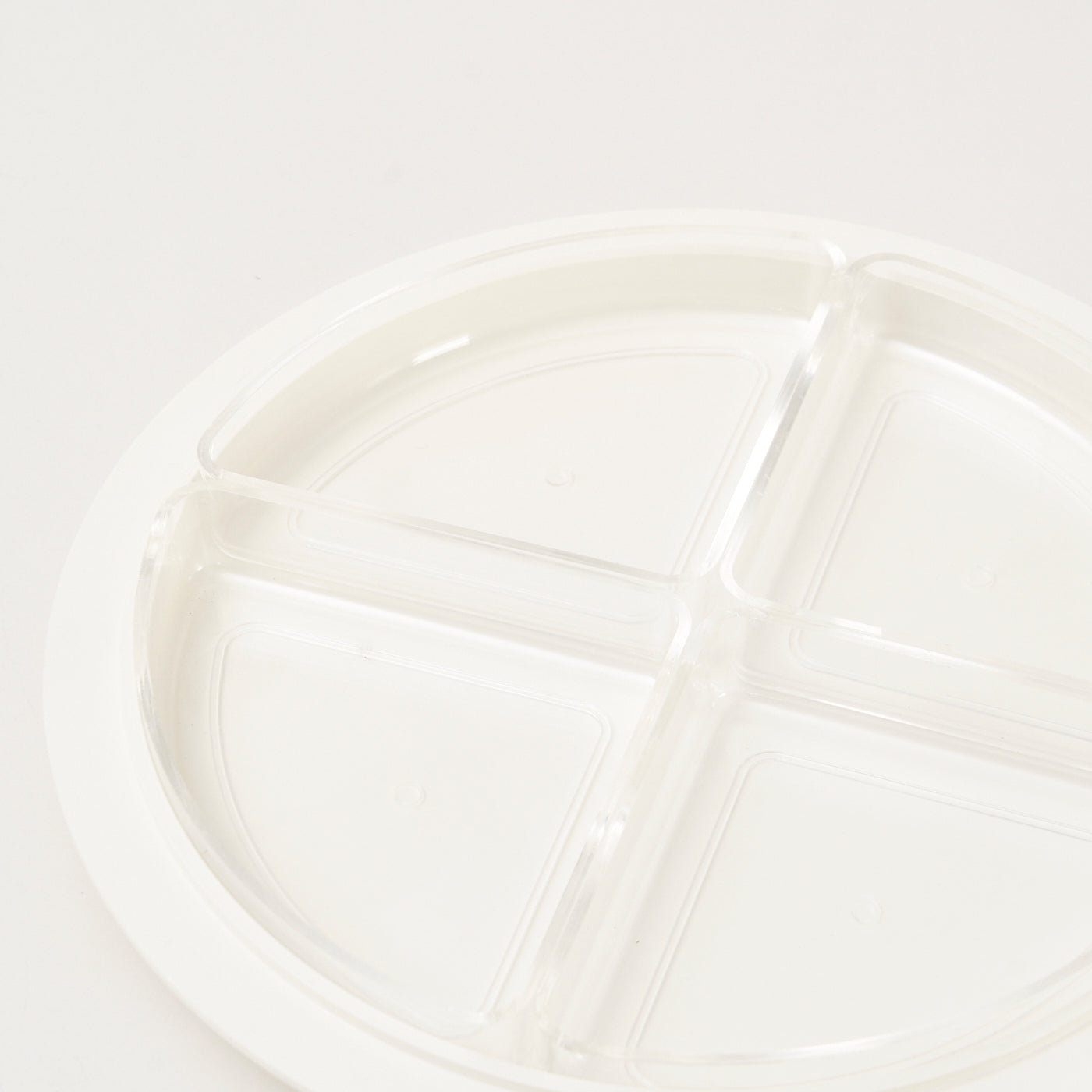 White And Clear Plastic Divided Tray by André Morin