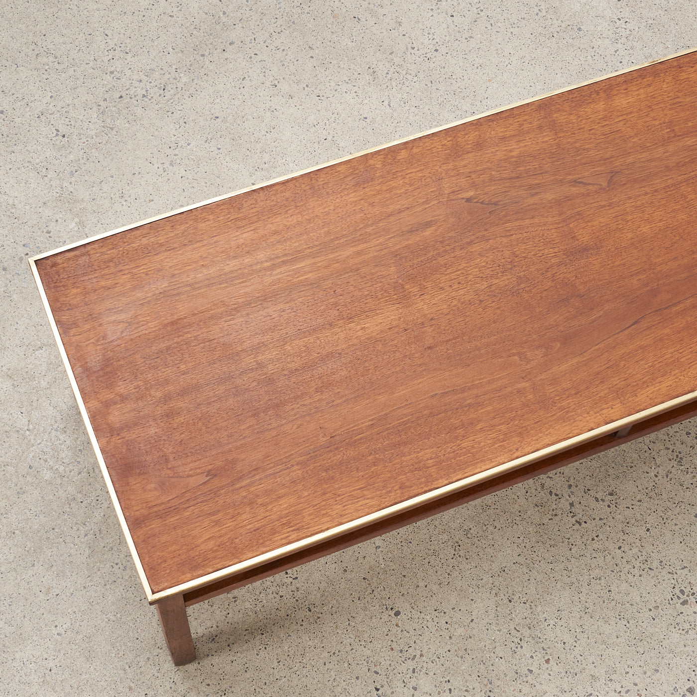 Walnut & Brass Coffee Table