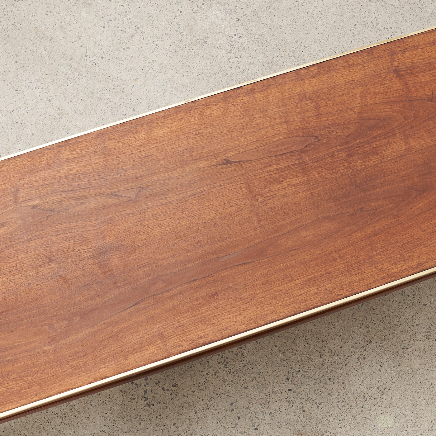 Walnut & Brass Coffee Table