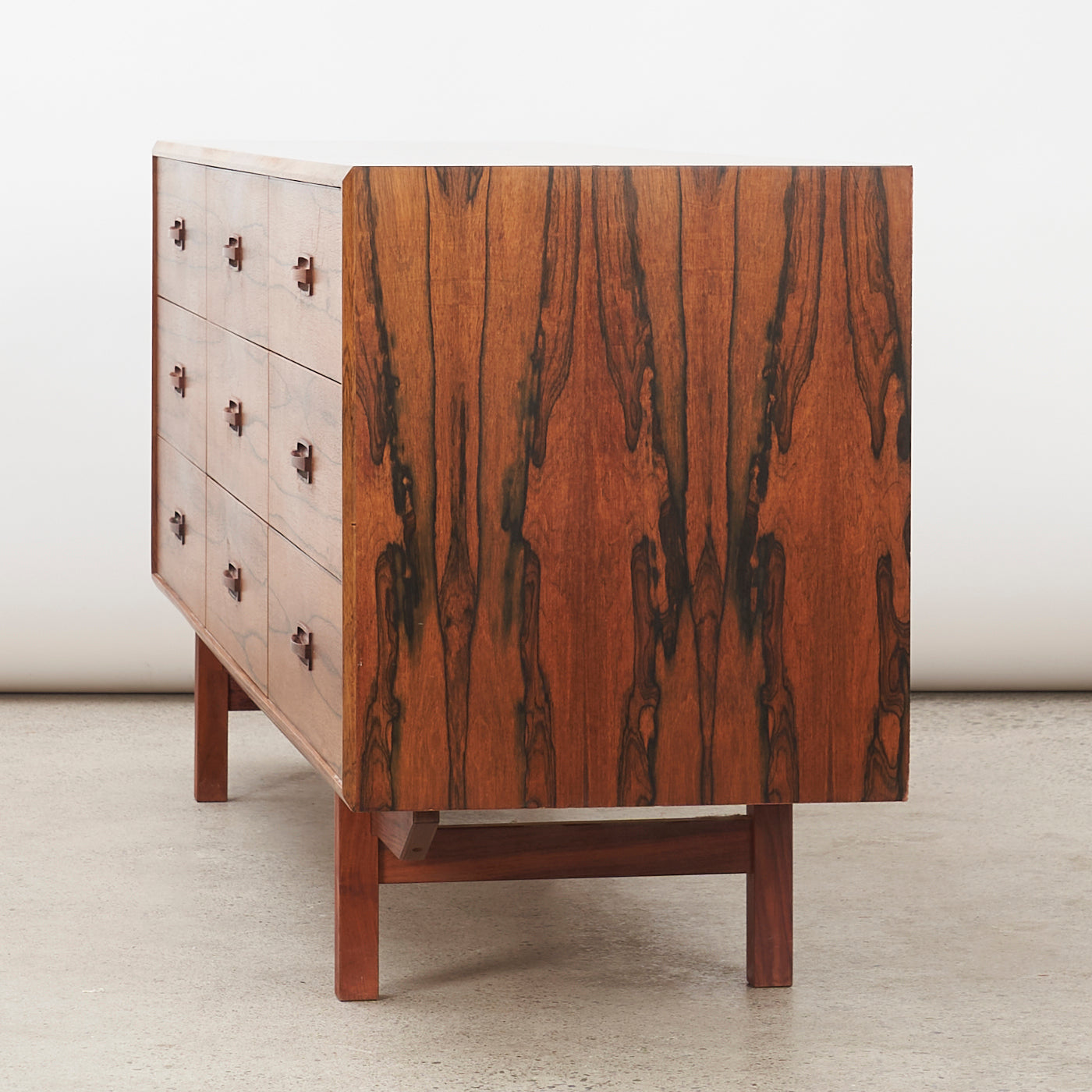 Rosewood 9 Drawer Dresser