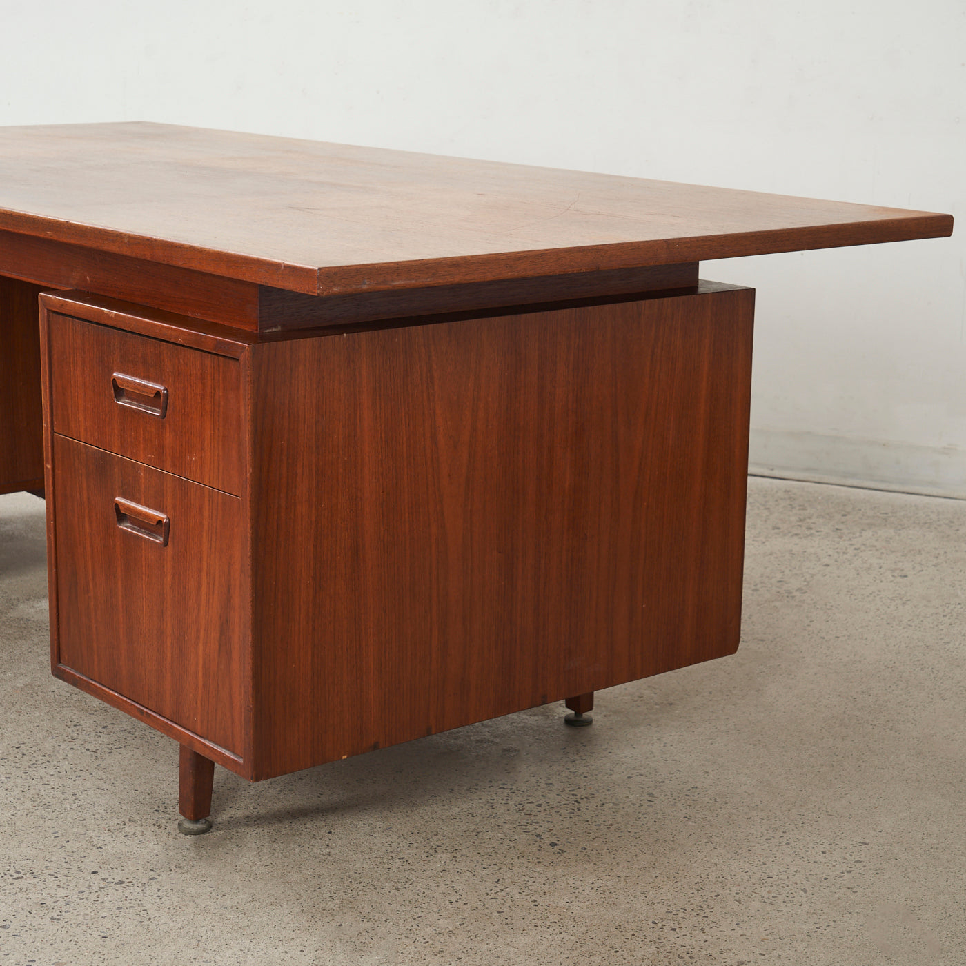 Teak Desk w/ Return