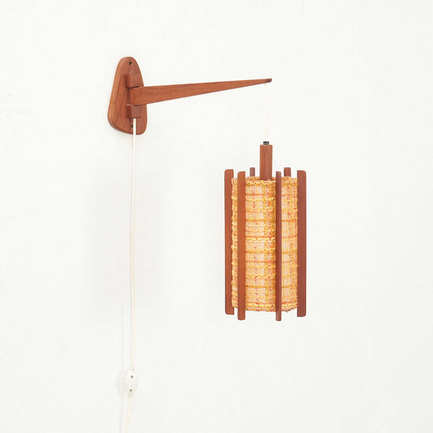 Teak Wall Hanging Lamp