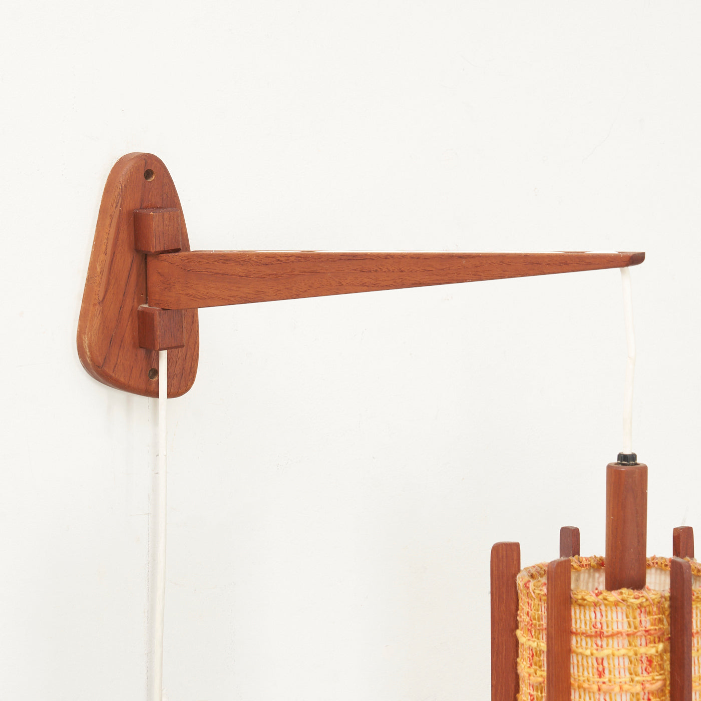 Teak Wall Hanging Lamp