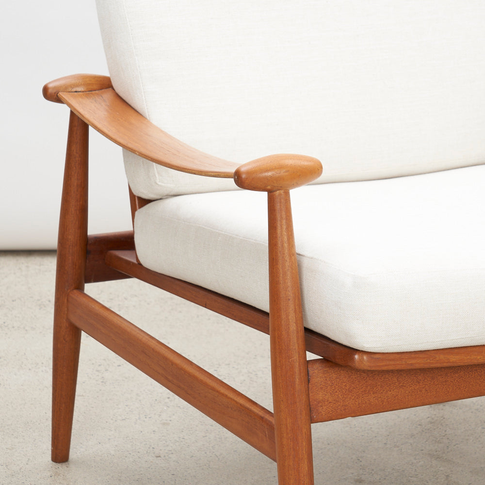 Pair of Teak 'Model 133' aka 'Spade' Lounge Chairs by Finn Juhl for France & Daverkosen, Denmark