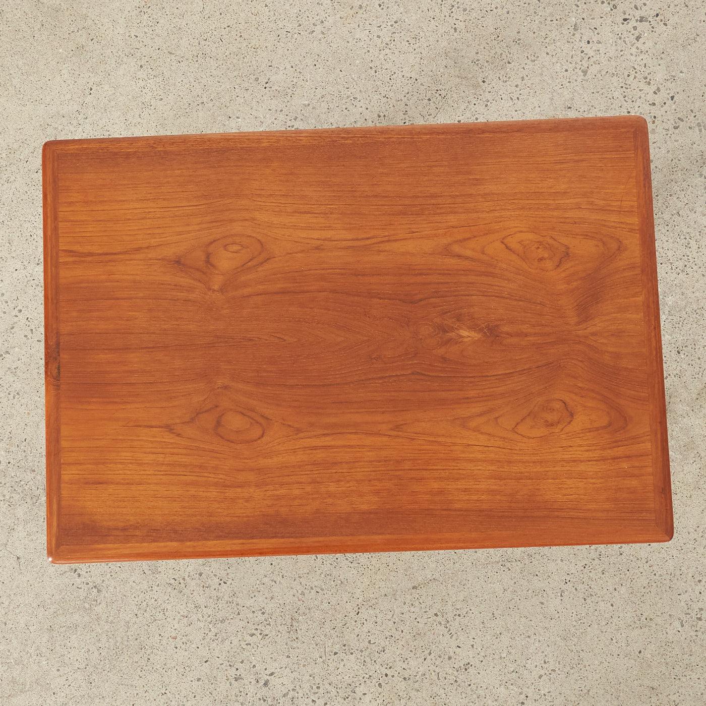 Teak Side Table w/ Shelf