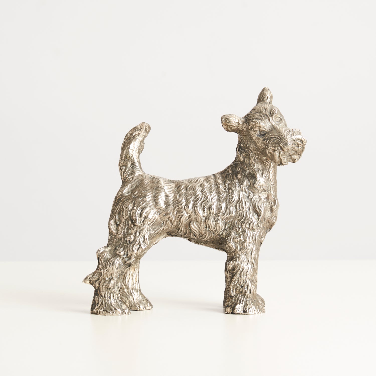 Italian Silver Platted Dog Figurine