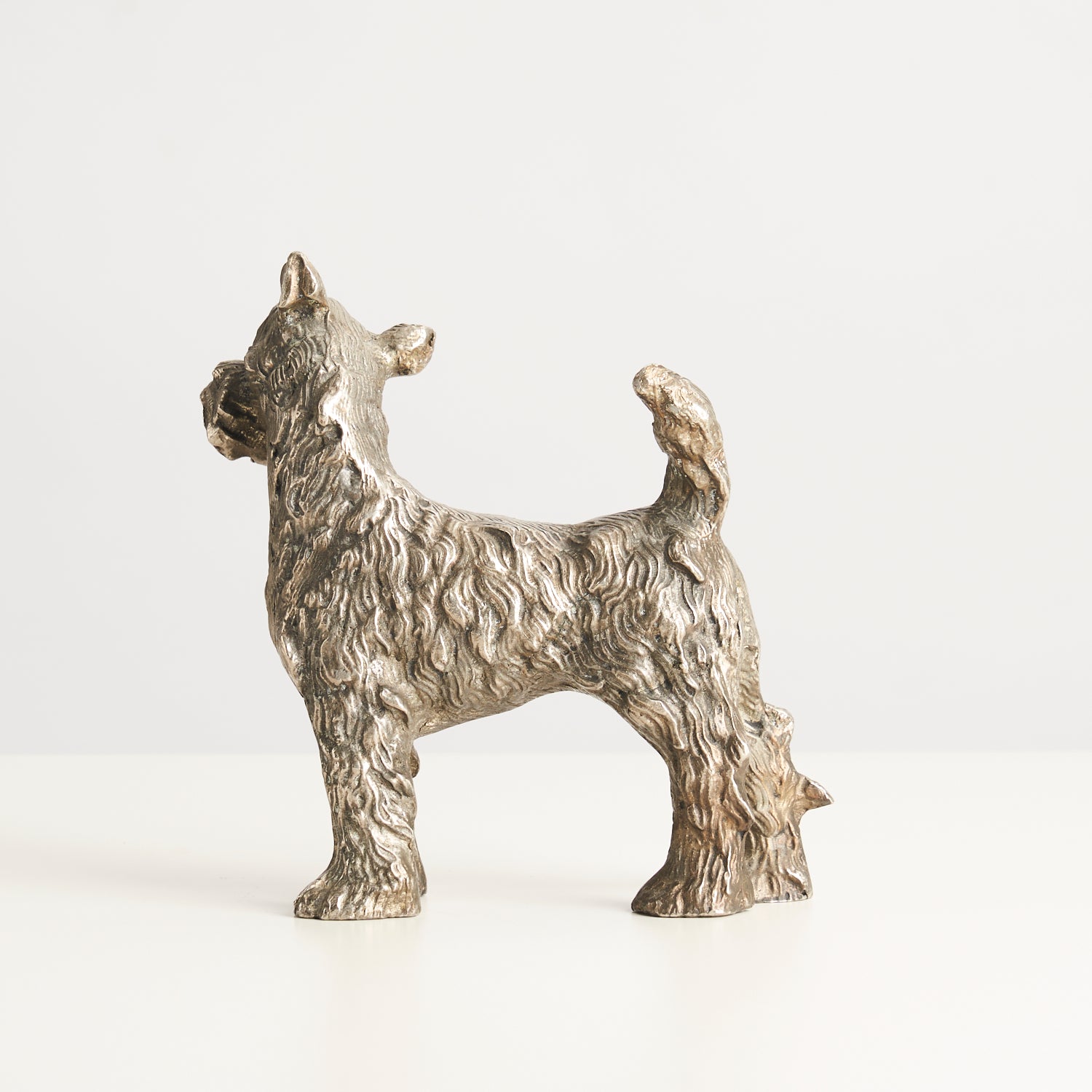 Italian Silver Platted Dog Figurine