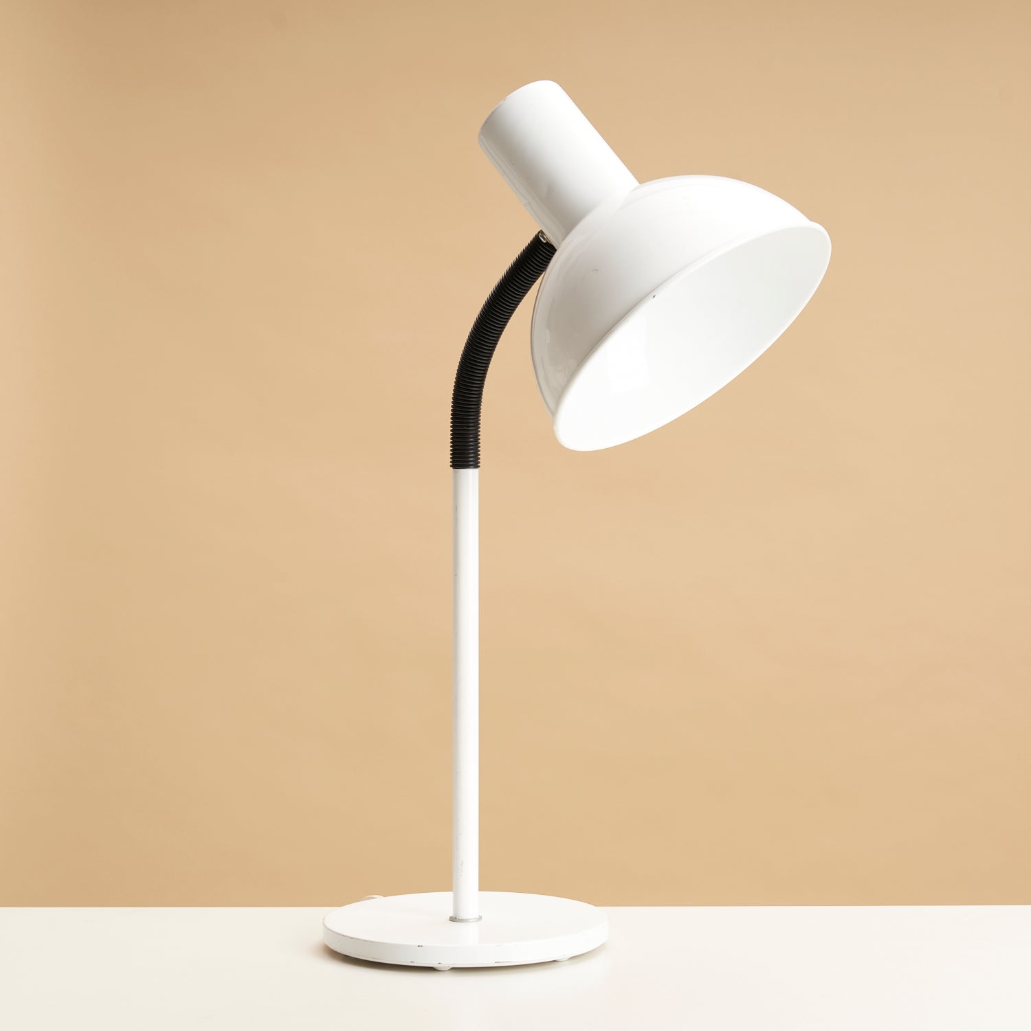 Vintage White Gooseneck Lamp by Lyskaer