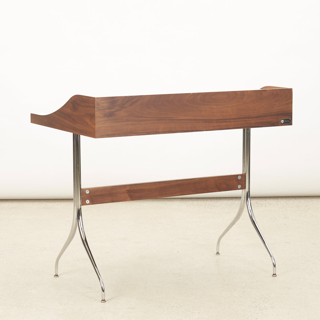 George Nelson Swag Leg Desk For Herman Miller Vintage furniture mid-century modern. Walnut, chrome.